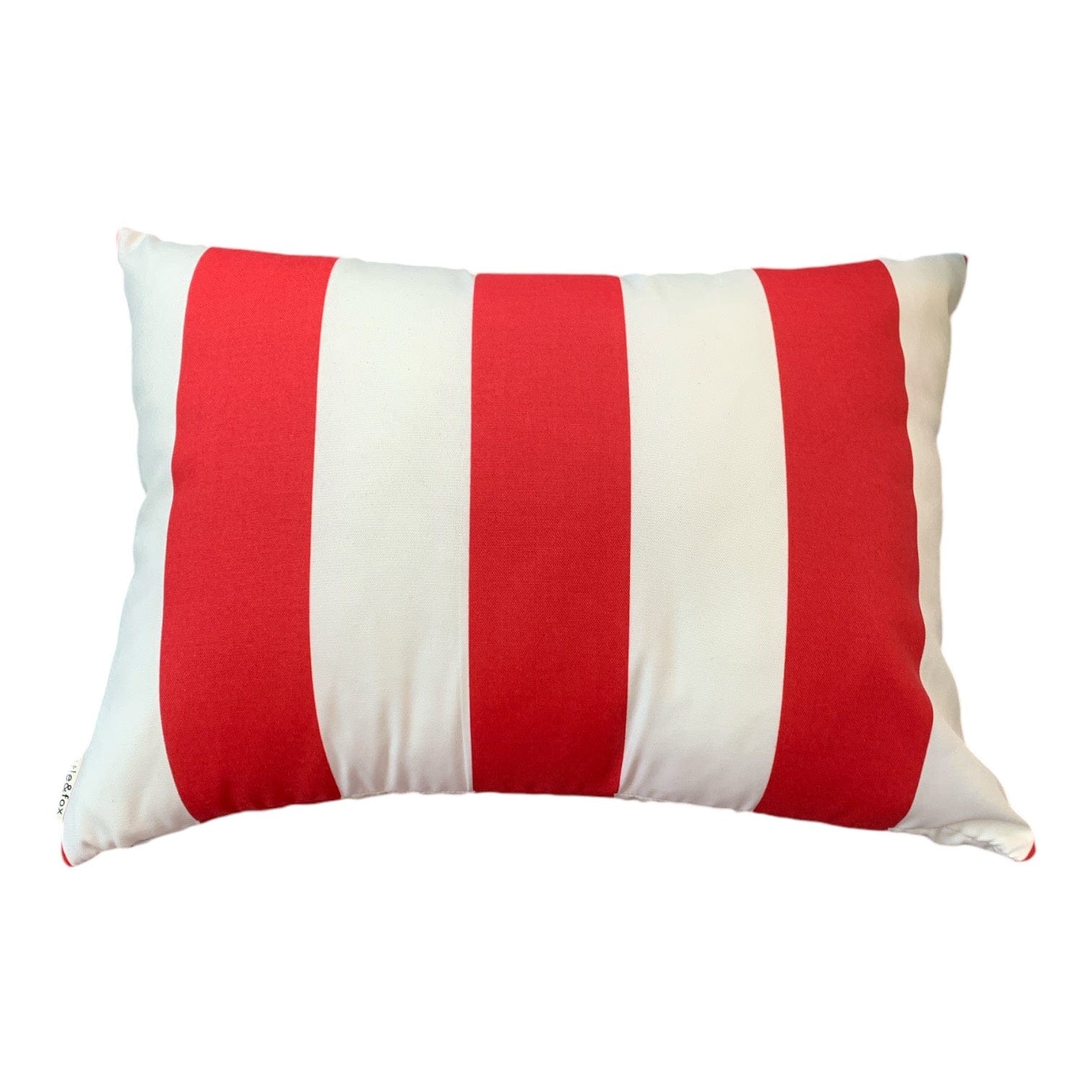 Premium Cabana Red Stripe Outdoor Cushion 55x40cm - Water-Resistant Patio Furniture Cushion for Poolside Lounging, Deck Chairs & Outdoor Seating