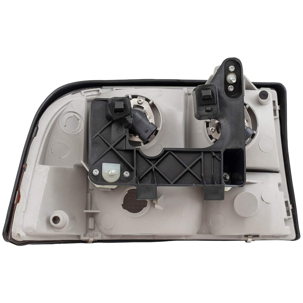 Brock Replacement Headlight Assembly Set - Driver & Passenger Side Compatible with 1998-2004 GMC Sonoma Pickup Truck | Durable LED Headlights for Night Driving & Off-Road Use