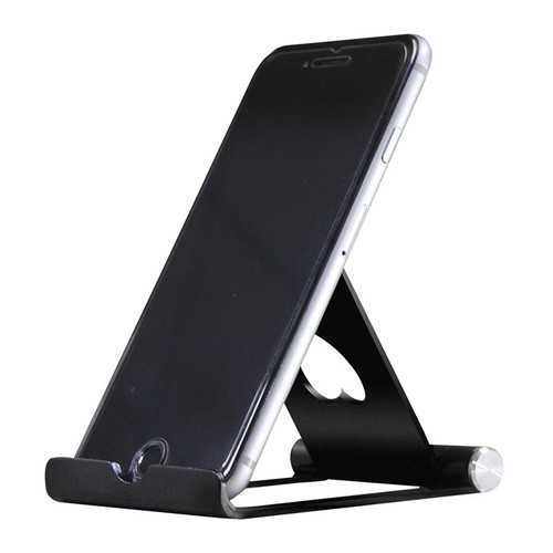 Premium Aluminum Alloy Adjustable Phone Stand - Anti-Slip Multi-Angle Desktop Mobile Phone Holder for iPhone, Samsung, iPad - Perfect for Work, Video Calls & Hands-Free Viewing