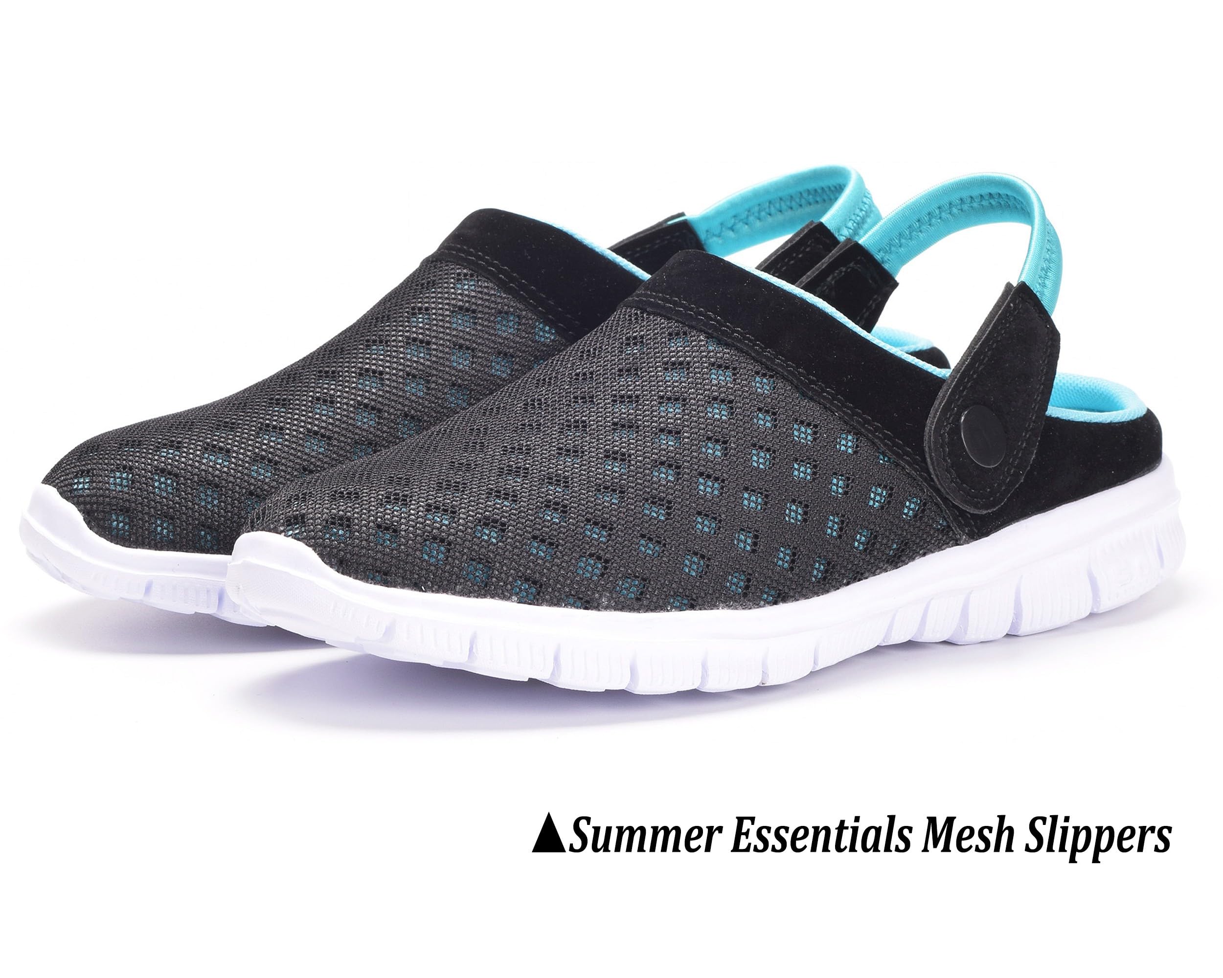 **Hsyooes Unisex Breathable Mesh Mules & Clogs - Non-Slip Garden Shoes for Men & Women - Comfortable Summer Slippers for Outdoor, Beach & Casual Wear**