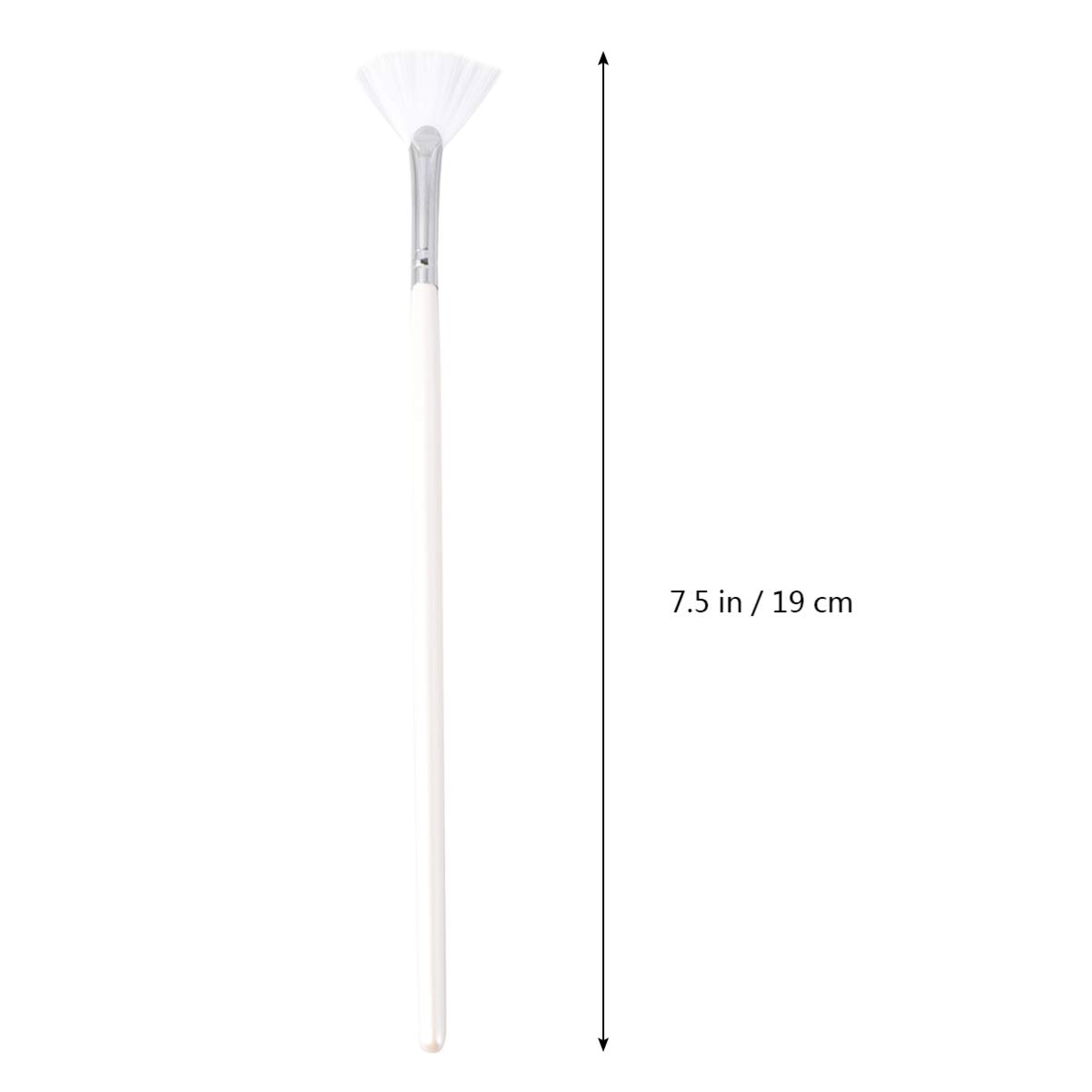 3pcs Soft Fan-Shaped Facial Mask Applicator with Long Handle - DIY Cosmetic Brush for Peel-Off & Sheet Masks - Perfect for At-Home Spa & Skincare Routine