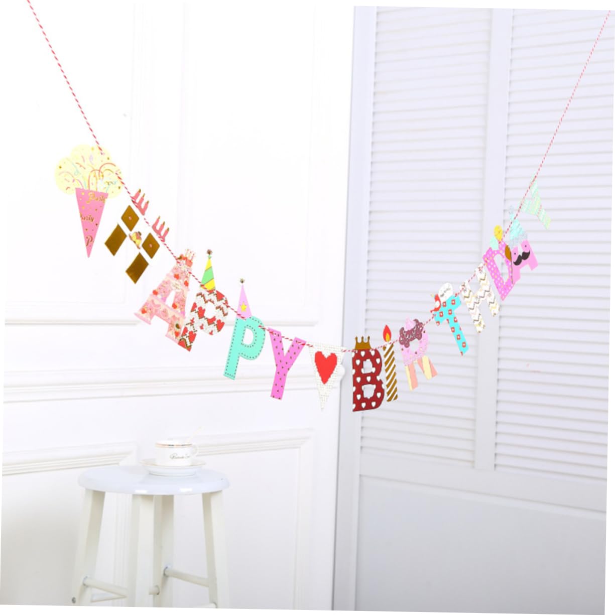 VICASKY 2 Pack Happy Birthday Banner Flags - Fray-Proof Dreamcatcher Design for Baby Birthday Party Decorations - Indoor & Outdoor Celebration Decor for Kids, Baby Showers, and Birthday Parties