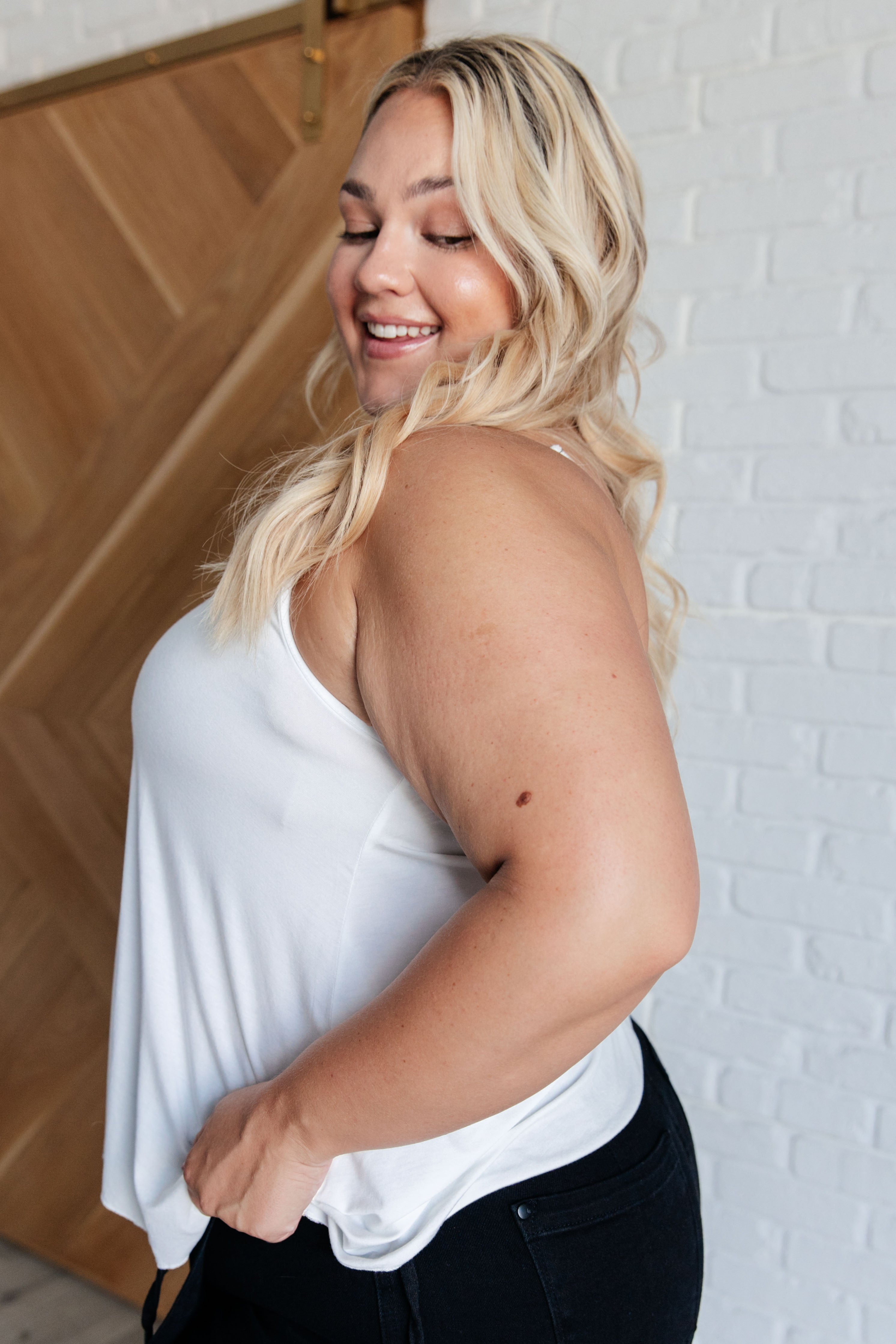 Elegant Ivory Lace Detail Cami Top for Women | Romantic Date Night & Special Occasion Outfit