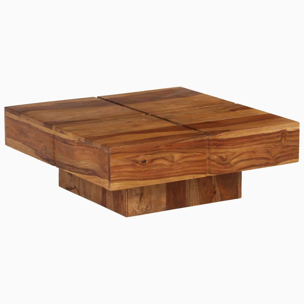 Solid Sheesham Wood End Table - 31.5