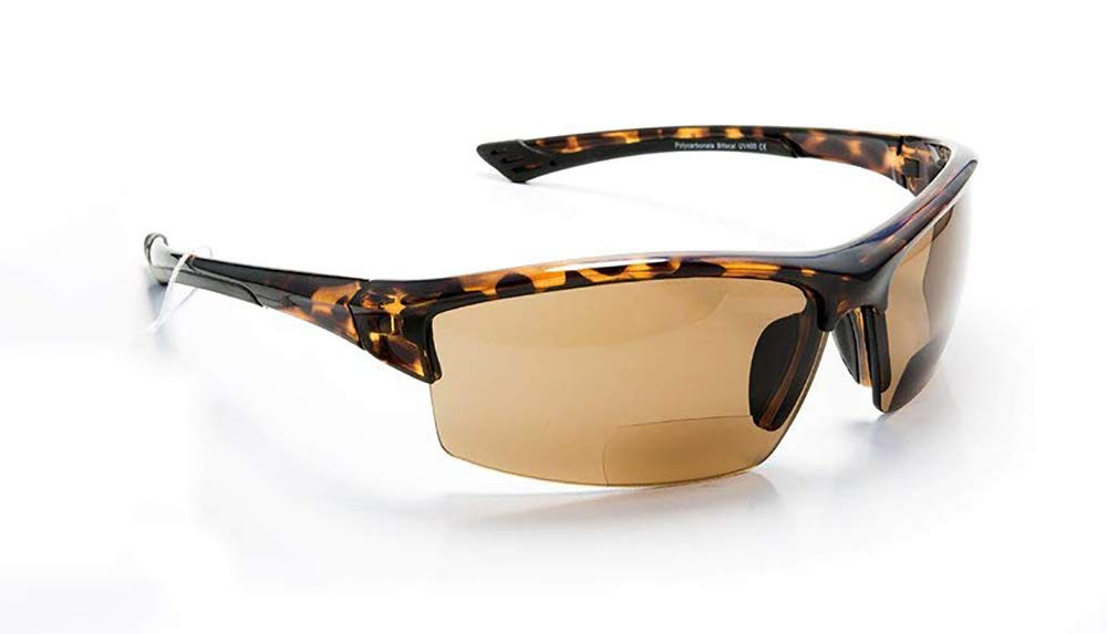 Superlight Bifocal Wraparound Sports Sunglasses with Reading Glasses - Perfect for Running, Cycling & Outdoor Activities