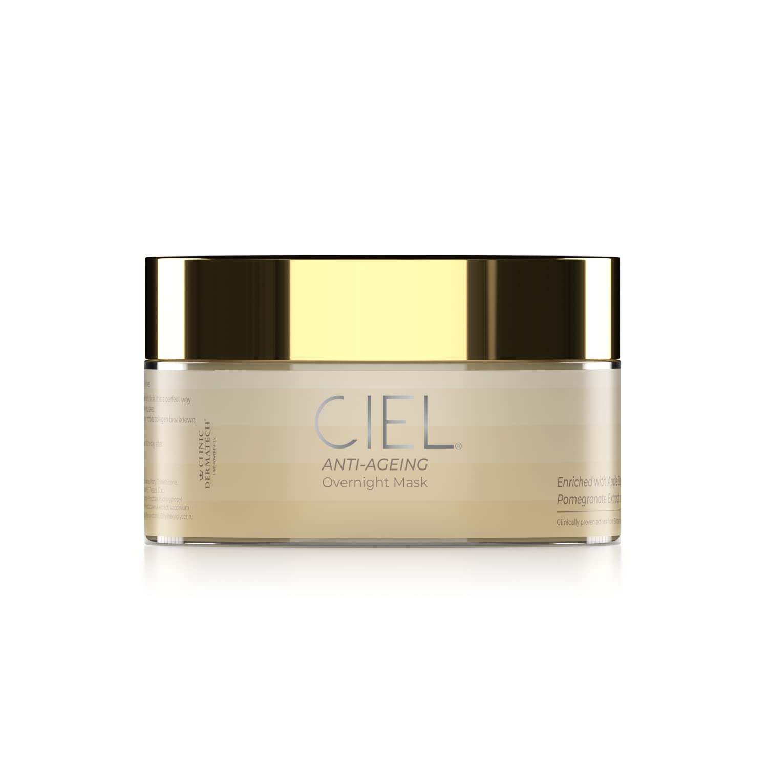 CIEL Anti Aging Night Mask Cream - Collagen Boosting Vegan Face Cream for Wrinkles & Fine Lines | Deep Hydration for Nourished, Smooth & Youthful Skin | 100gm | Perfect for Nighttime Skincare Routine & Post-Travel Skin Recovery