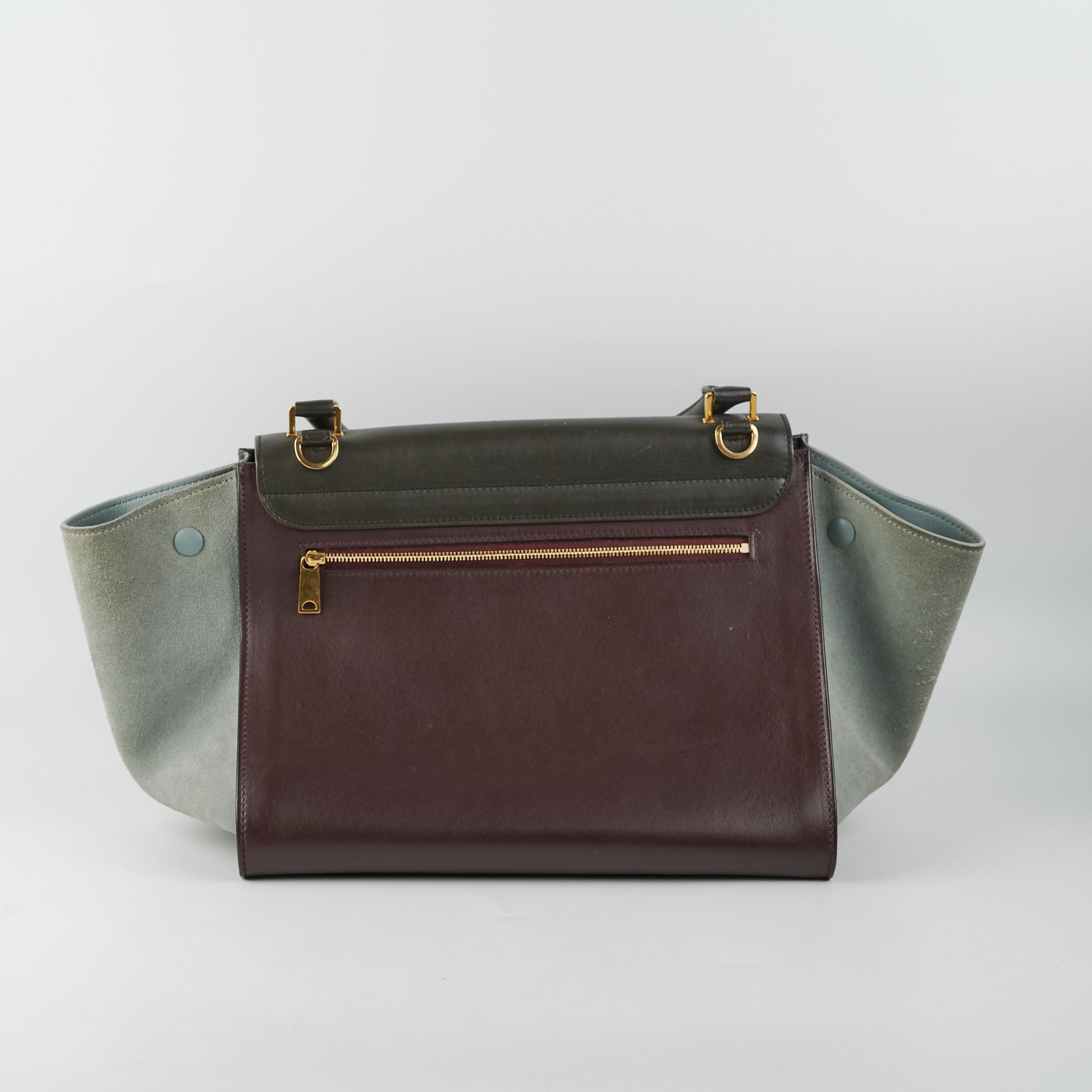 Celine Trapeze Two-Toned Leather Handbag for Women - Luxury Designer Shoulder Bag & Crossbody Purse - Perfect for Work, Travel and Evening Events