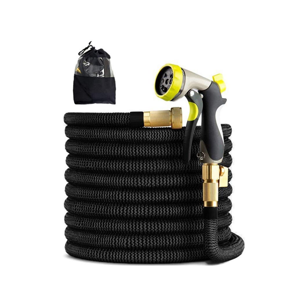 Retractable Garden Hose 100ft - Expandable Water Hose with 3/4 Connector, High Pressure Spray Nozzle for Car Washing & Plant Watering | Durable Outdoor Hose for Lawn Care, Patio Cleaning & Backyard Use (Style Two)