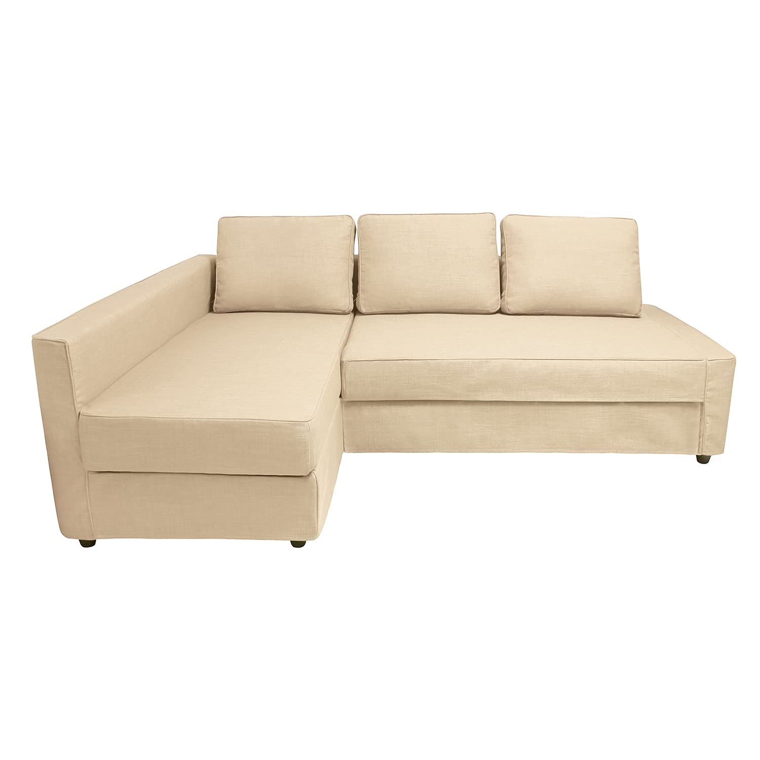 IKEA Friheten Sofa Bed Sleeper Cover - Left Chaise Slipcover for Small Corner Couch with Cushion & Pillow Covers (Size S-3) - Perfect for Living Room, Home Theater & Guest Room Protection