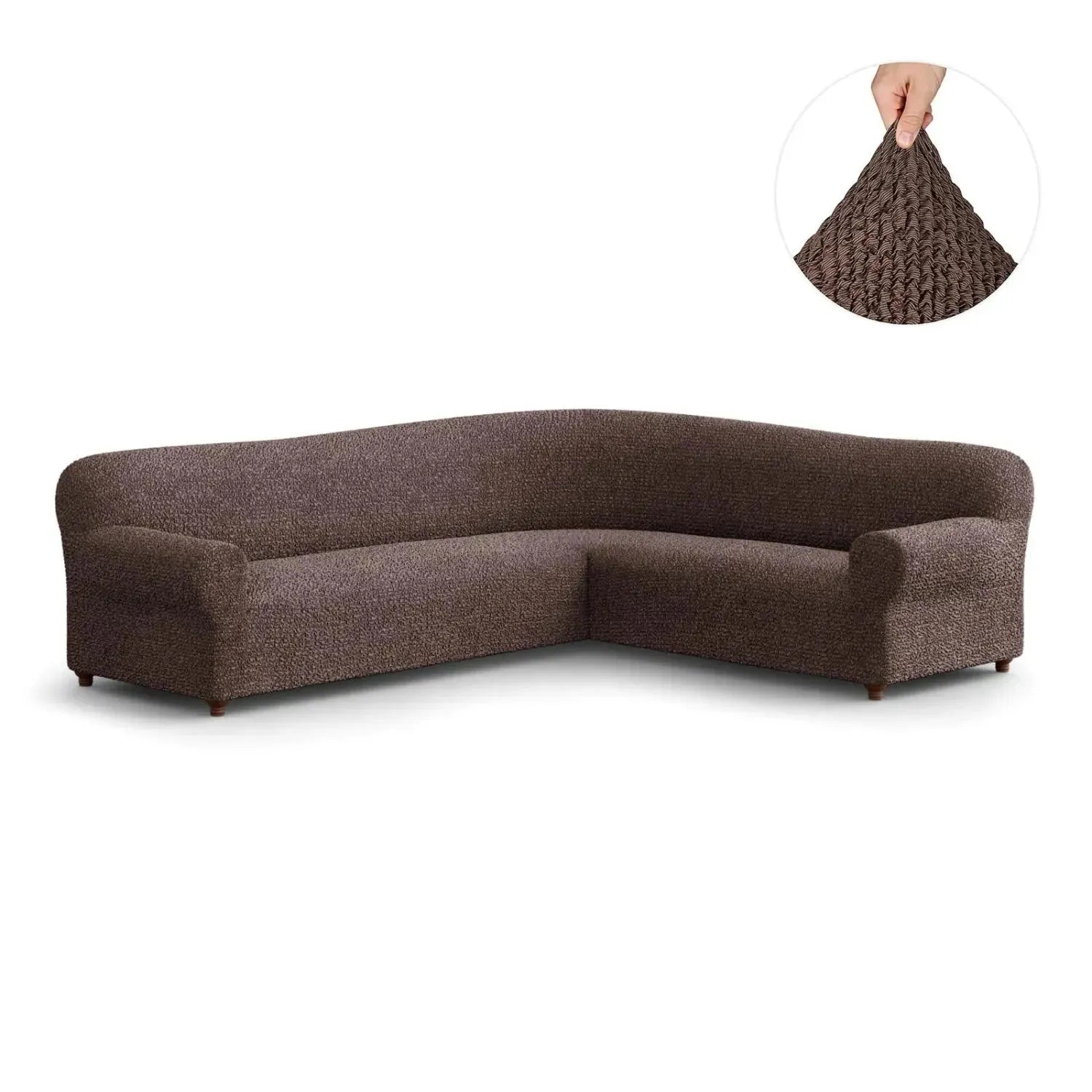 Stylish Corner Sofa Slipcover - Mille Righe Collection | Perfect for Living Room, Home Decor & Furniture Protection