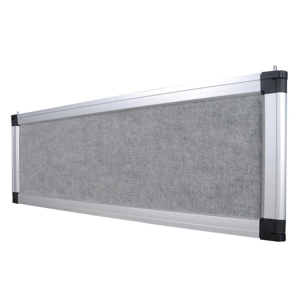 TheLAShop Gray Tabletop Folding Panel Display Board - Portable Sign Holder for Trade Shows, Retail Stores, and Office Presentations