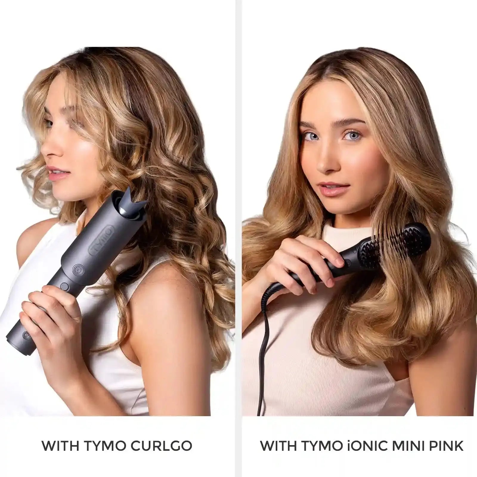 CURLGO GREY Ionic Hair Dryer with Free iONIC MINI - Fast Drying, Lightweight & Travel-Friendly for Salon-Quality Styling at Home or On The Go