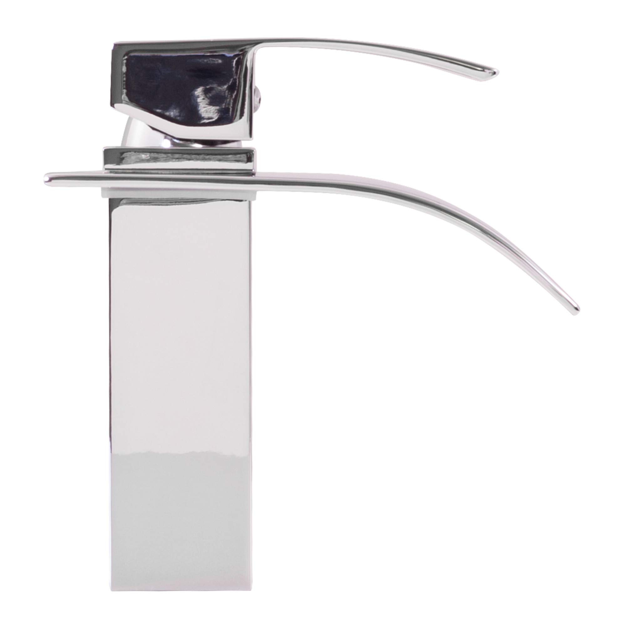 Miseno ML531 Remi 1.2/2.2 GPM Single Hole Waterfall Bathroom Faucet in Polished Chrome - Modern Sink Faucet for Bathroom Vanity, Powder Room & Guest Bath Decor