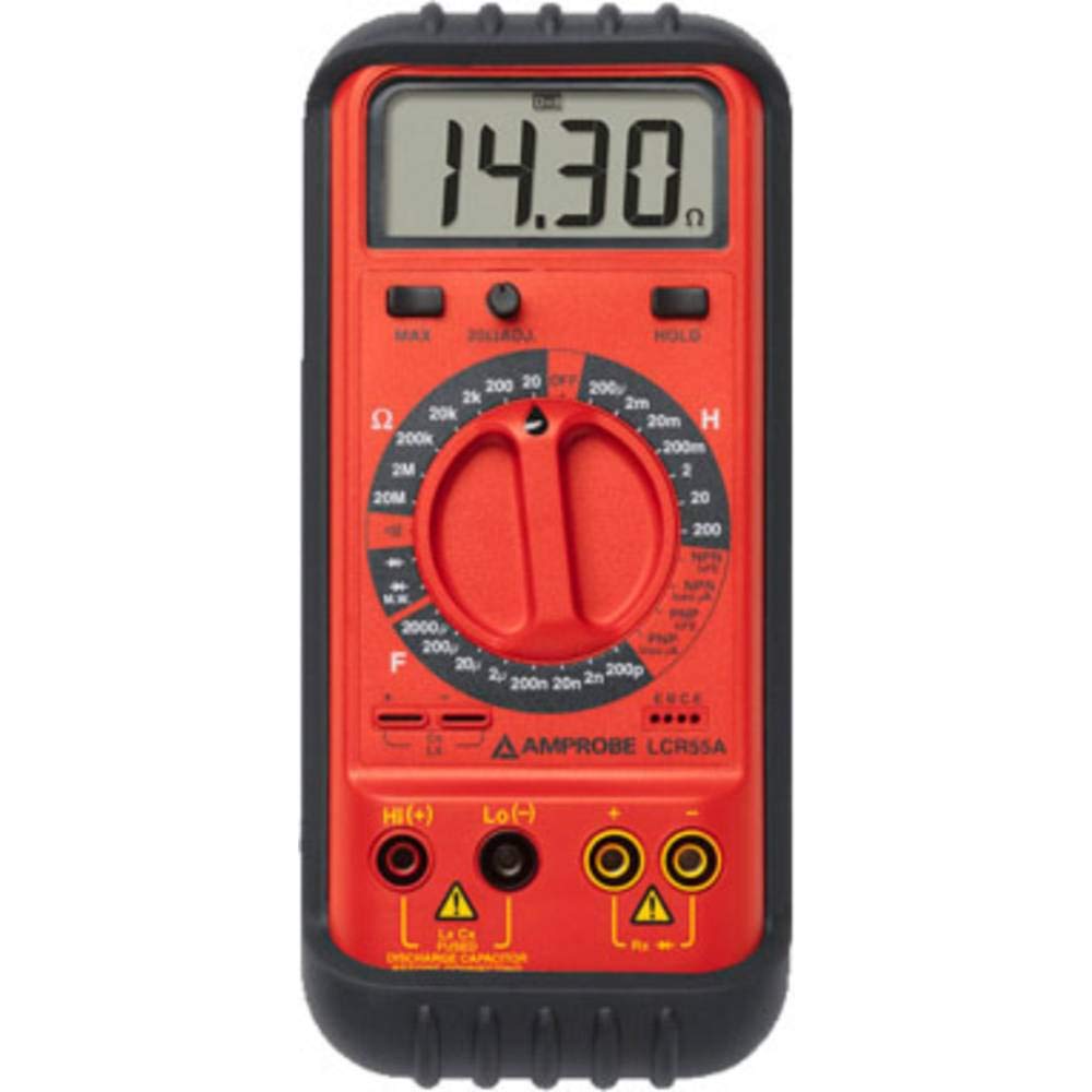 Amprobe LCR55A Digital LCR Meter - Inductance, Capacitance, Resistance Tester with LCD Display | Perfect for Electronics Repair, Circuit Testing & Component Measurement