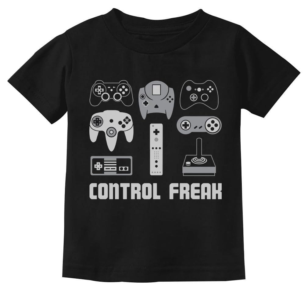 TeeStars Video Game Control Freak Funny Gamer T-Shirt for Youth & Kids - Perfect for Gaming Parties, Cosplay & Casual Wear