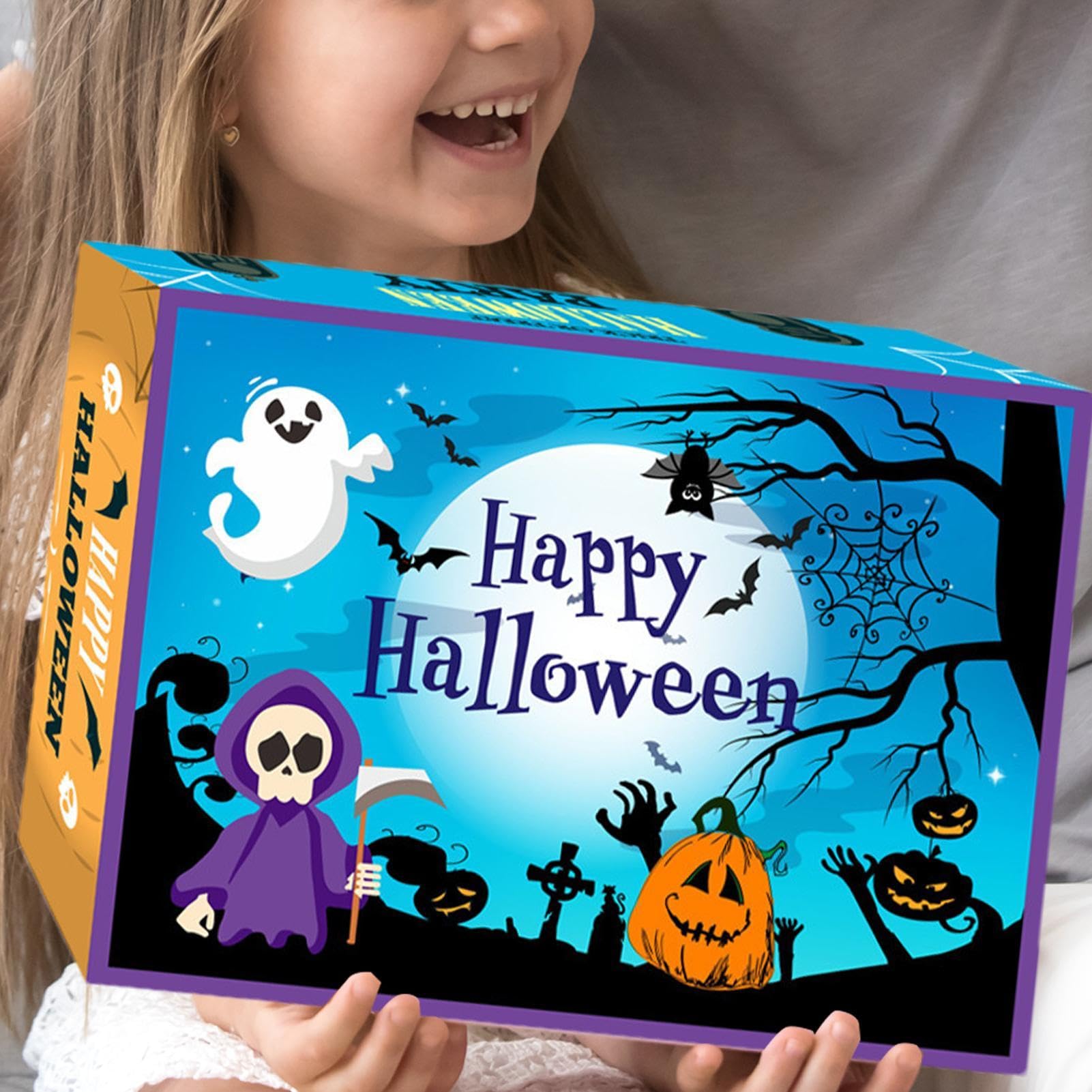2024 Halloween Advent Calendar Countdown - Anime Puzzle Toys for Teens & Adults | Spooky Home Decor with Pumpkin, Witch & Ghost Themes | Perfect for Parties, Gifts & Seasonal Celebrations