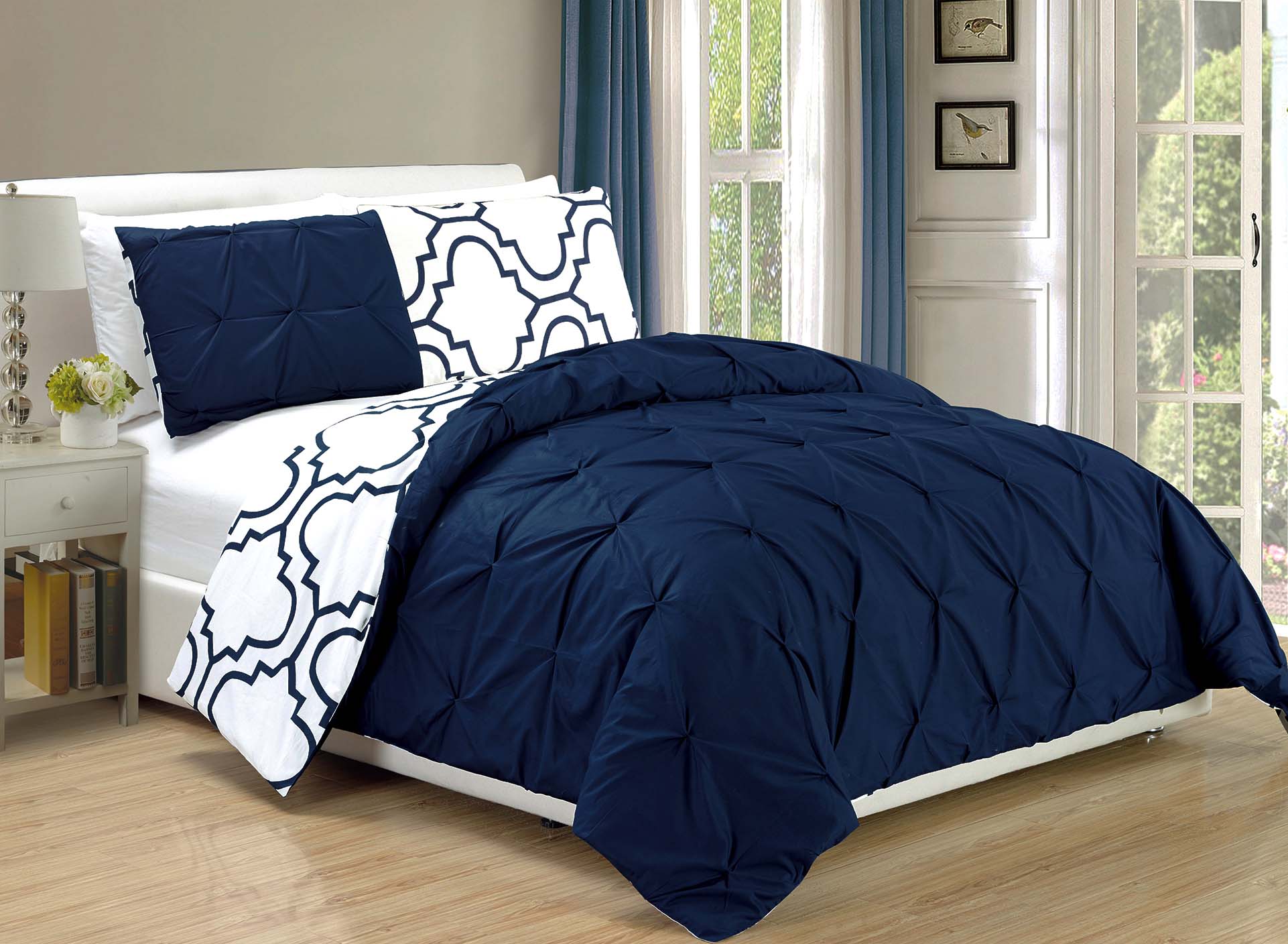 Premium Valencia Cotton Duvet Cover & Pillow Sham Set - Soft, Breathable 100% Cotton Bedding Set for Queen/King Size - Perfect for Cozy Bedrooms, Guest Rooms & Luxury Hotels