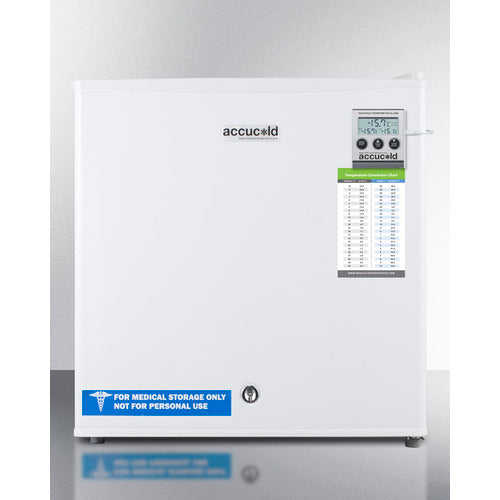 Accucold FS24L7MED Compact All Freezer - 2.4 Cu.Ft Upright Freezer with Adjustable Shelves, Energy Efficient, Perfect for Home, Office, or Garage Storage - Keep Food Fresh Longer for Emergency Prep or Bulk Shopping
