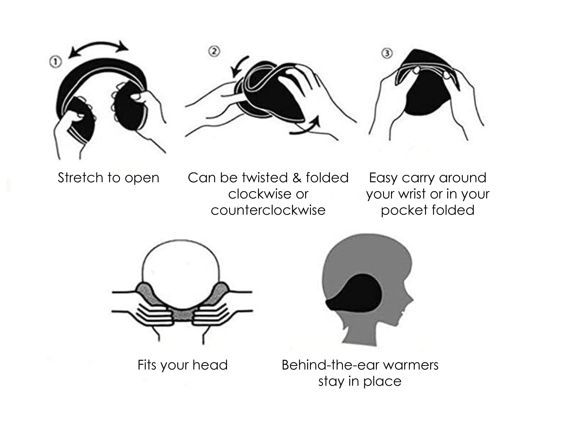 10 Pack Bulk Fleece Winter Ear Warmers for Men & Women - Behind the Head Earmuffs for Total Comfort & Style | Perfect for Skiing, Running, Hiking & Outdoor Winter Activities