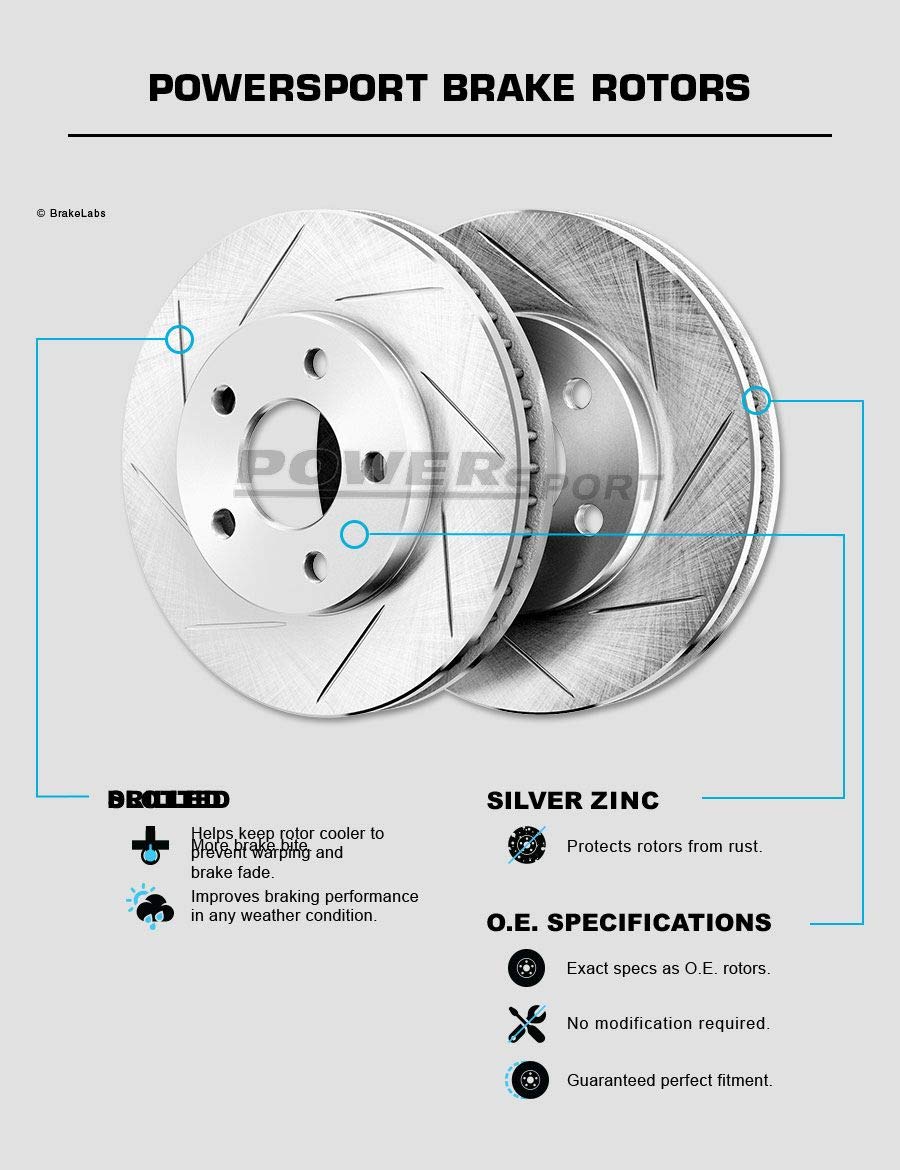 Premium Ceramic Brake Pads & Rotors Kit for 1994-1999 Dodge Ram 2500 - Front Brake System Replacement - High Performance, Low Noise, Long Lasting - Perfect for Towing, Off-Roading & Heavy-Duty Use