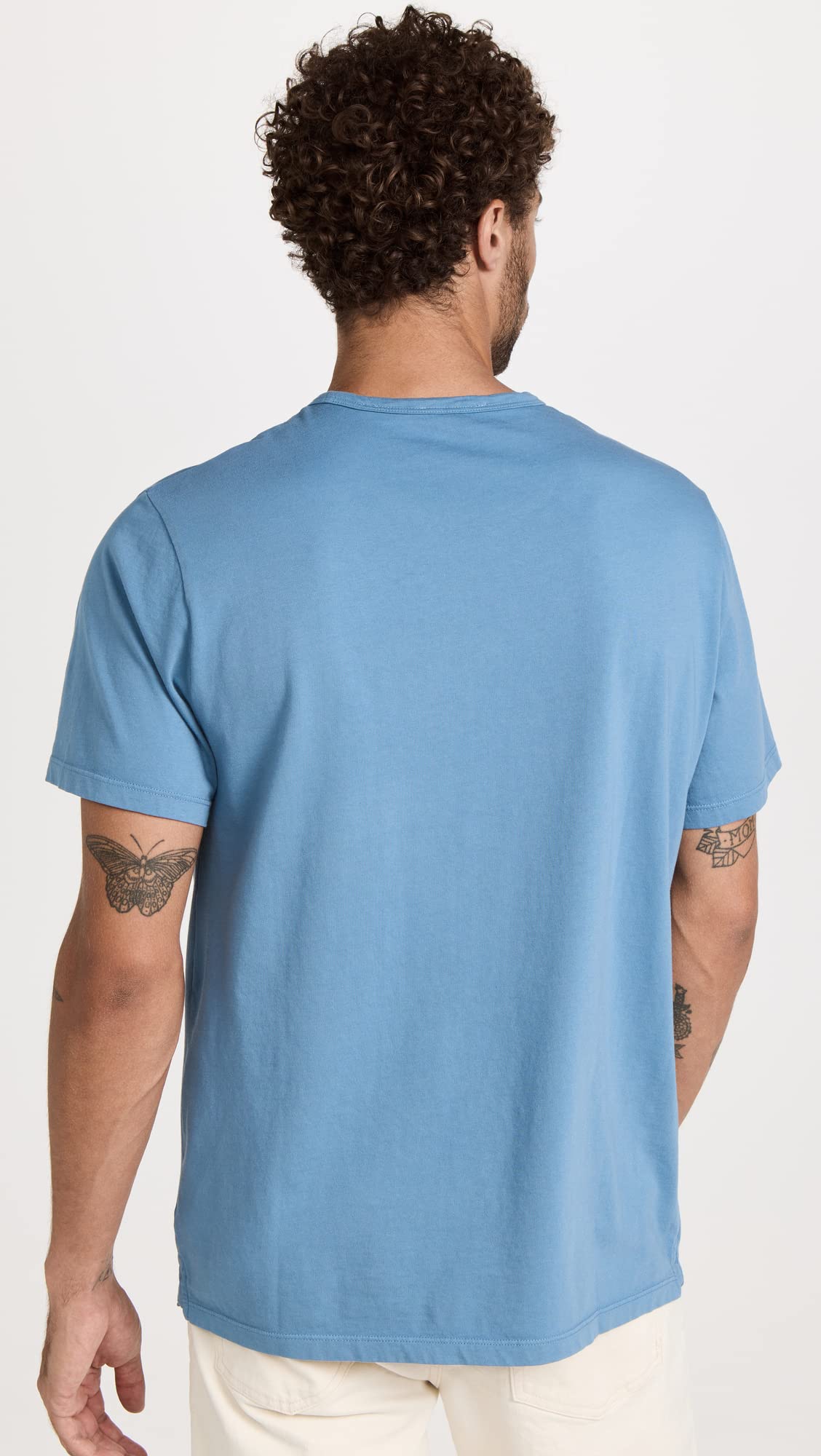 Vince Men's Garment-Dyed T-Shirt - Soft Cotton Crew Neck Tee for Casual Wear & Everyday Outfits | Slim Fit Basic Top for Work, Weekend & Layering