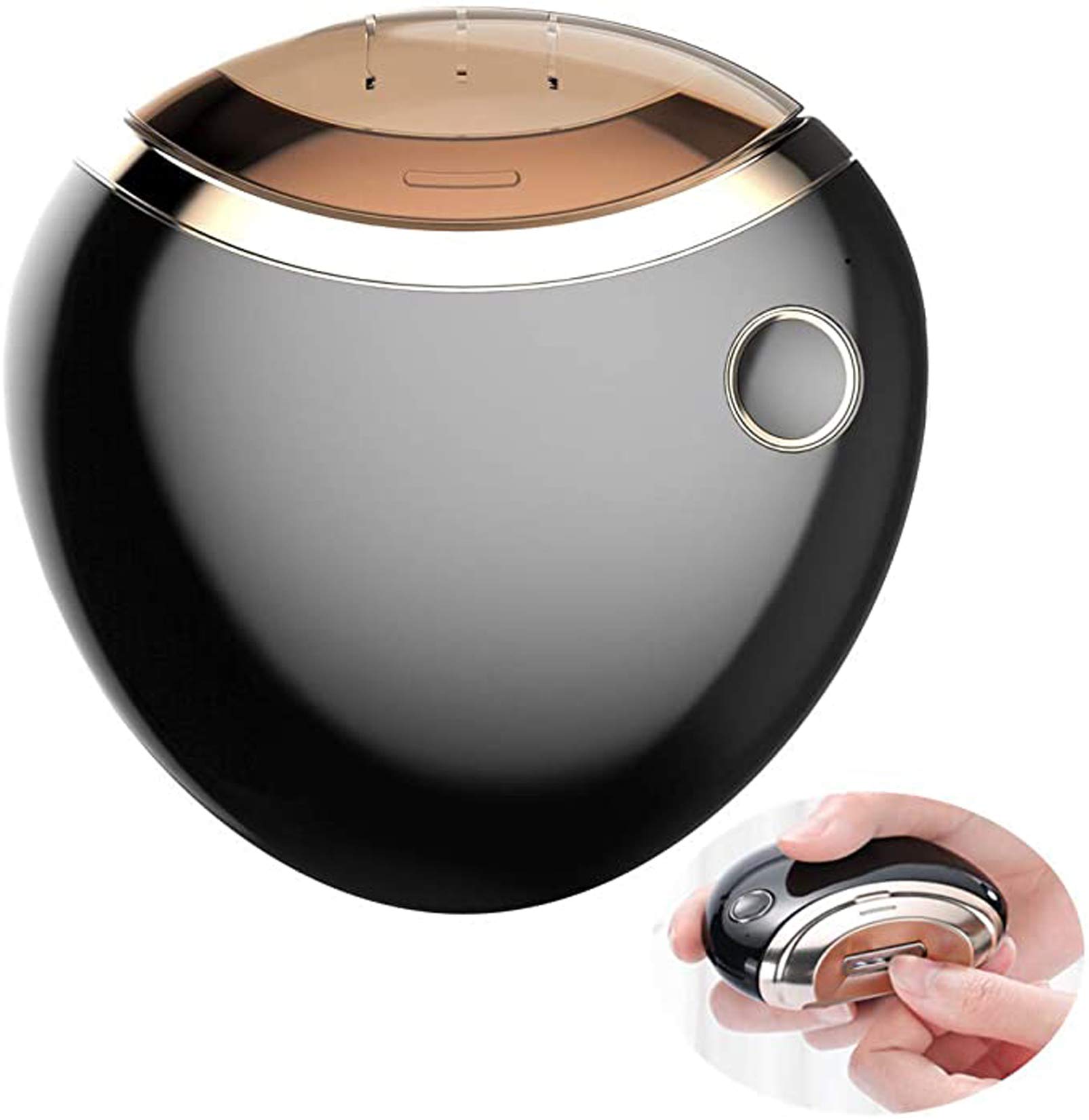 Electric Nail Trimmer for Adults & Kids - Automatic Nail Clipper with Safety Guard, Toe & Finger Nail Grinder - Perfect for Manicures, Pedicures & Nail Care at Home (Black)