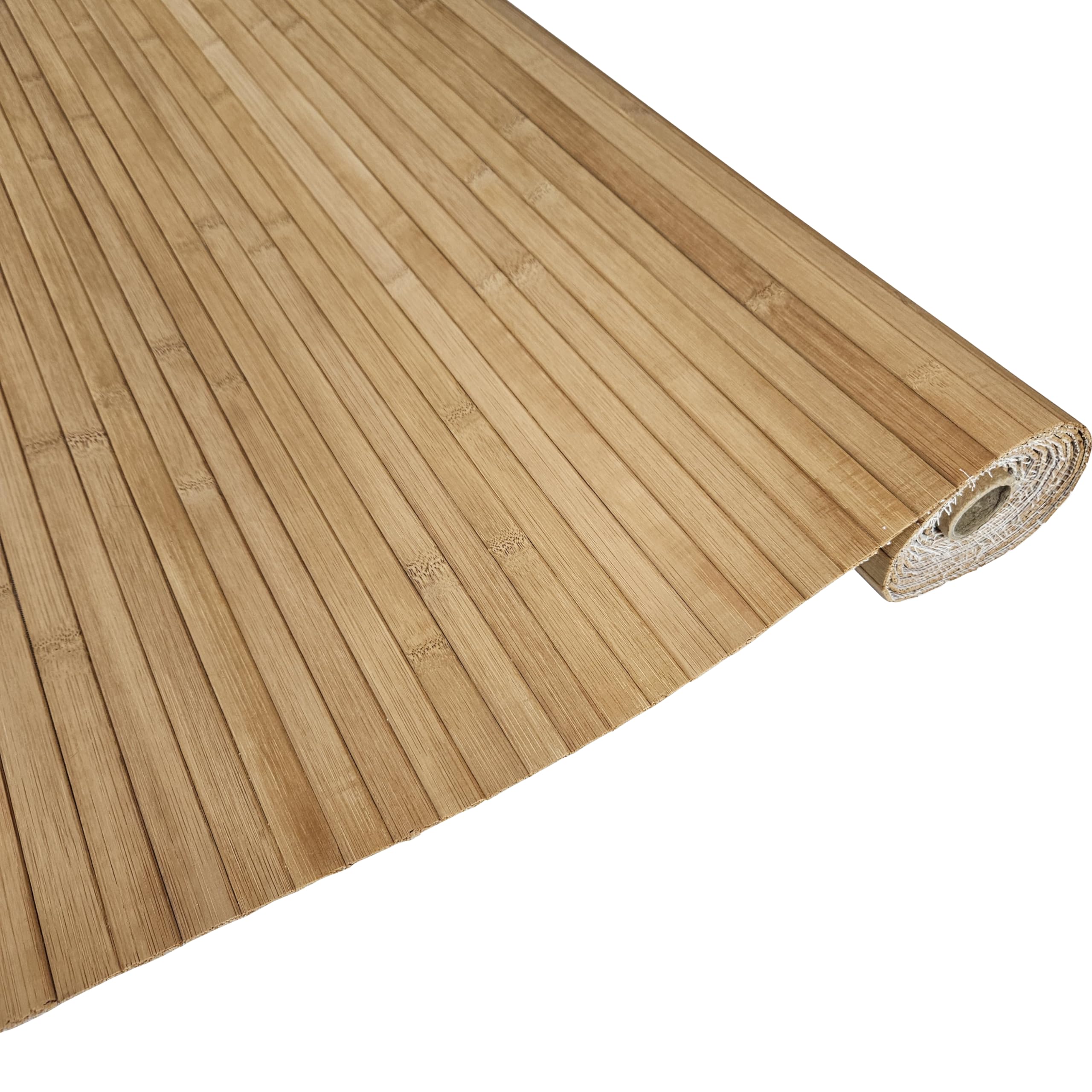 Natural Bamboo Wall Paneling - Eco-Friendly Flexible Wall Cladding & Ceiling Tiles (32 sq ft, Caramel) for Living Room Decor, Outdoor Kitchens & Home Improvement - Sustainable Renewable Resource for Modern Interior Design & Backyard Renovation Projects