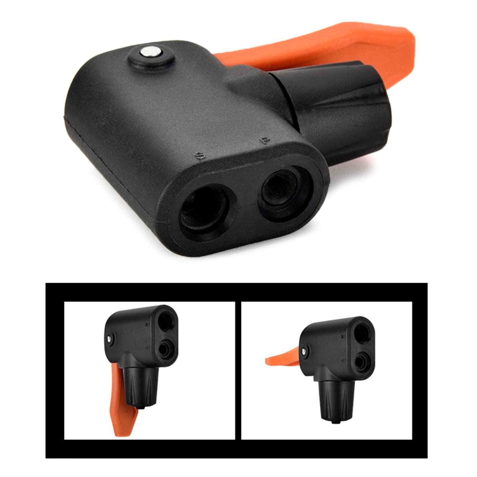 Premium Bike Tire Inflator Nozzle Adapter - Universal Replacement Head for Bicycle Pumps, Compatible with Most Bike Valves - Perfect for Road Bikes, Mountain Bikes & Commuting Cycling Accessories