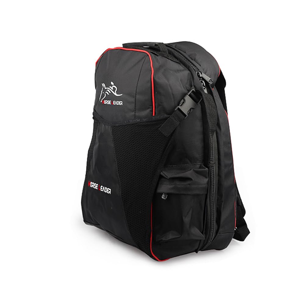 UNISTRENGH Professional Equestrian Backpack - Waterproof Horse Riding Boot & Helmet Storage Bag with Hat Compartment | Unisex Riding Gear for English Boots & Show Equipment | Perfect for Horse Shows, Trail Rides & Stable Organization