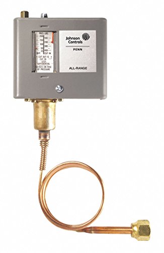 Johnson Controls Pressure Control Switch, SPST, Automatic, Threaded Connection - Ideal for HVAC, Refrigeration, and Industrial Applications