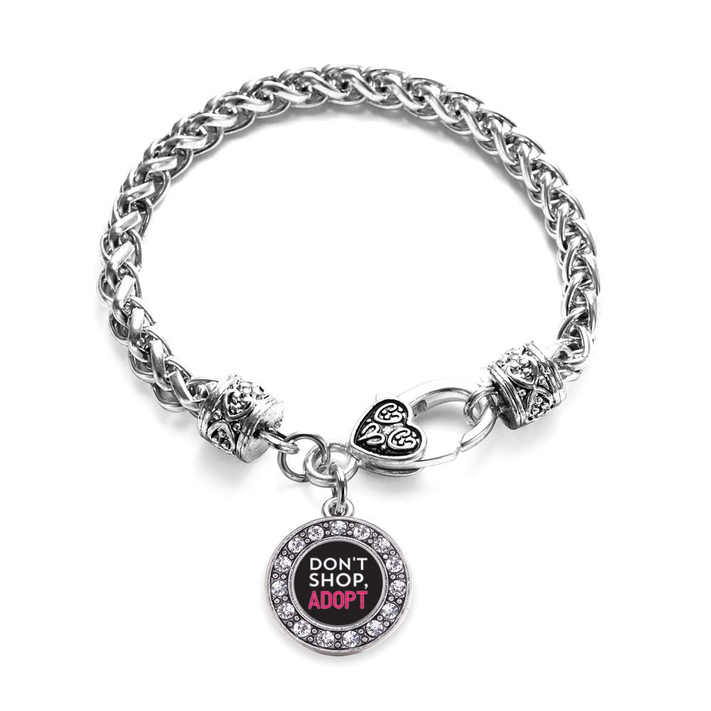 Inspired Silver - Sterling Silver Circle Charm Bracelet with Cubic Zirconia Stones | Elegant Jewelry Gift for Women | Perfect for Parties, Weddings & Everyday Wear