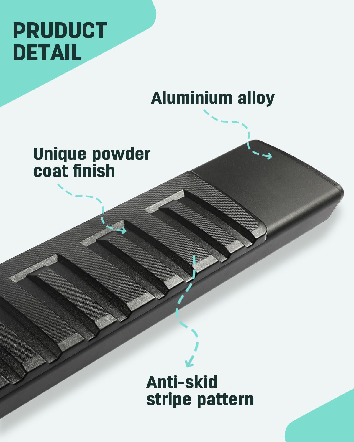 SCITOO 6.4 Inch Black Running Boards Side Step Nerf Bars - Compatible with 2009-2018 Dodge Ram 1500 Crew Cab & 2010-2023 Ram 2500/3500 (Including Classic Models) - Heavy Duty Rock Sliders for Off-Road & Daily Driving Protection