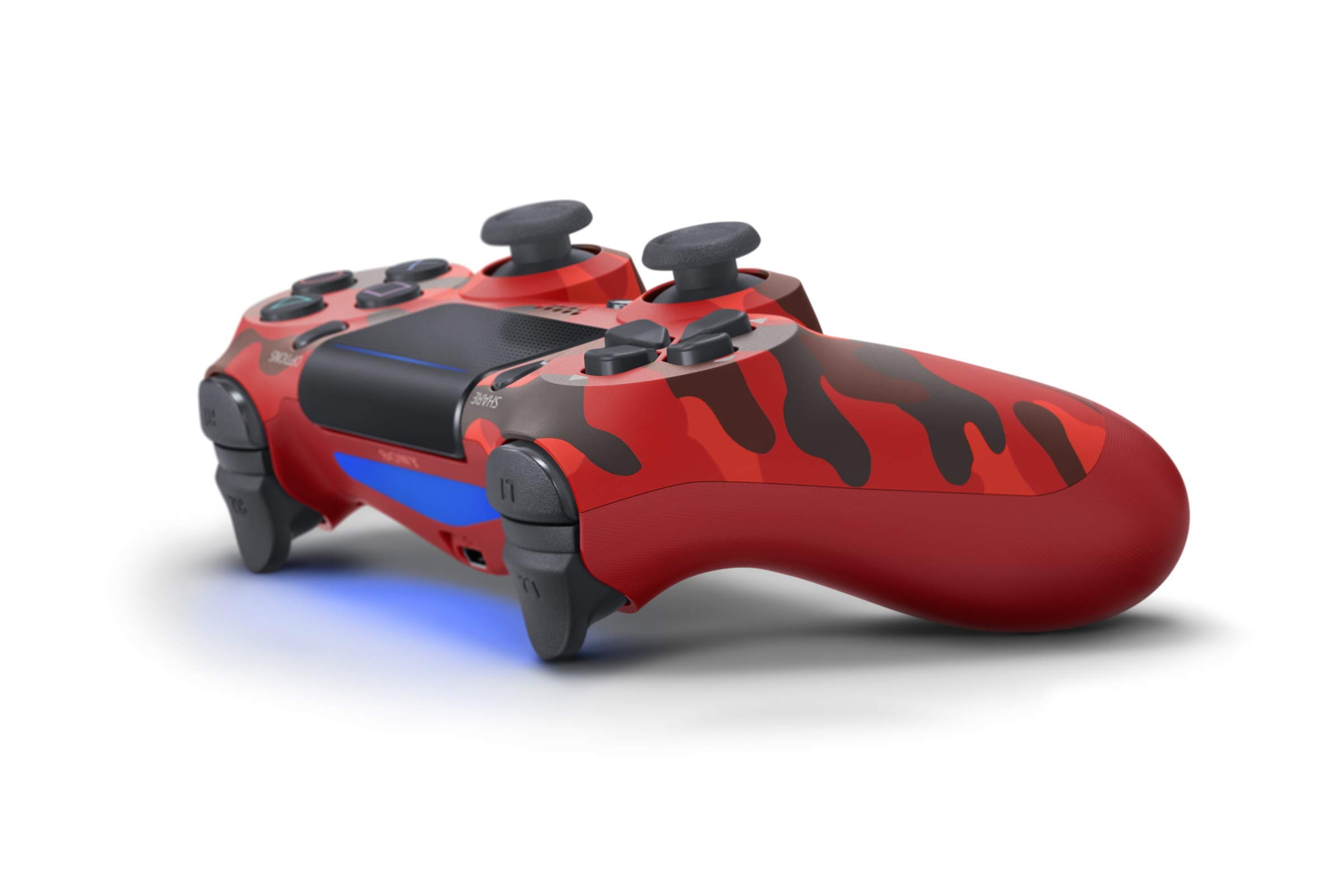 Renewed DualShock 4 Wireless Controller for PlayStation 4 - Red Camo Design | Compatible with PS4 Slim & Pro | Perfect for Gaming, Streaming & Multiplayer Sessions