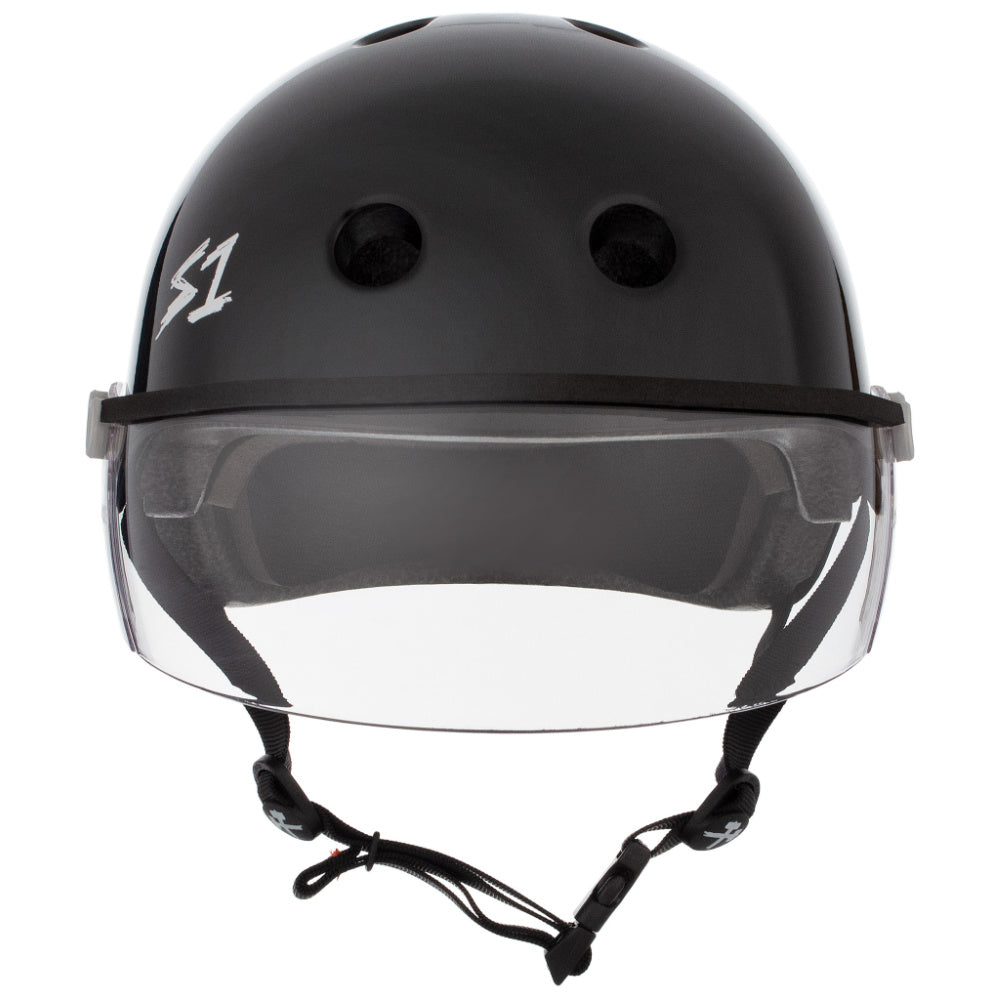 S One Lifer Visor Helmet - Gloss Black | Multi-Sport Protective Gear for Skateboarding, Biking & Scootering