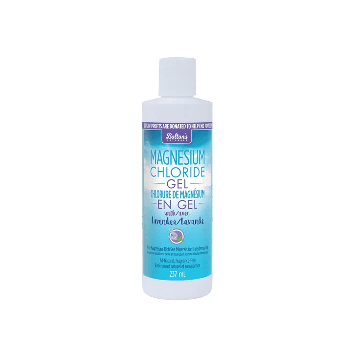 Bolton's Magnesium Gel with Lavender - 8 fl oz (237ml) for Muscle Relaxation & Pain Relief - Perfect for Post-Workout Recovery & Stress Relief