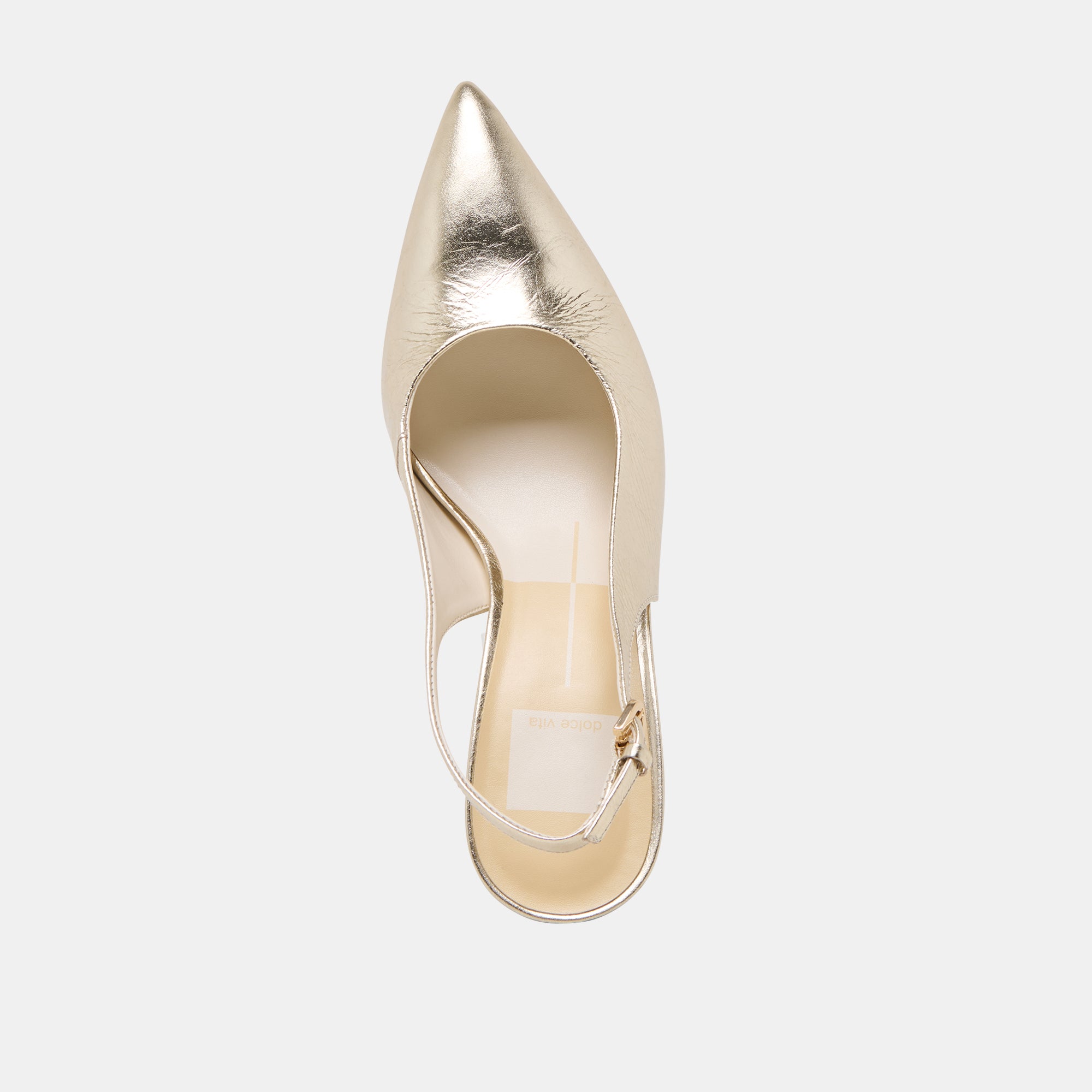 ELASI HEELS Light Gold Crinkle Patent Leather Women's High Heels - Perfect for Parties, Weddings & Evening Events
