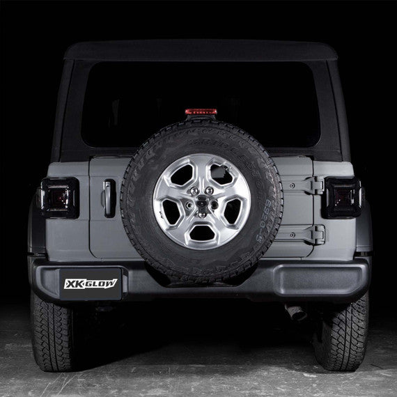 LED Smoked Lens Tail Light Kit for Jeep Wrangler JL (2018-2023) - Brake Turn Reverse Lights - Waterproof & Easy Installation - Upgrade for Off-Road & Night Driving Safety