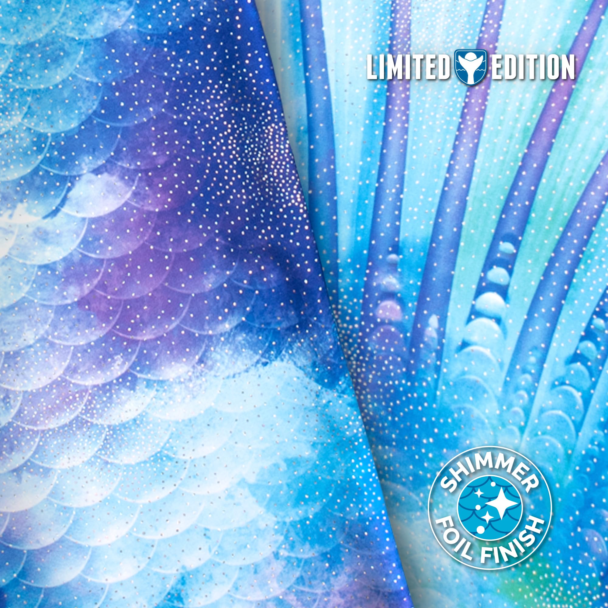 Fin Fun Limited Edition Mermaid Tail Swimwear for Girls, Kids, Women, Teens & Adults - Reinforced Tips & Monofin - Perfect for Pool Parties, Underwater Photography & Mermaid-Themed Events