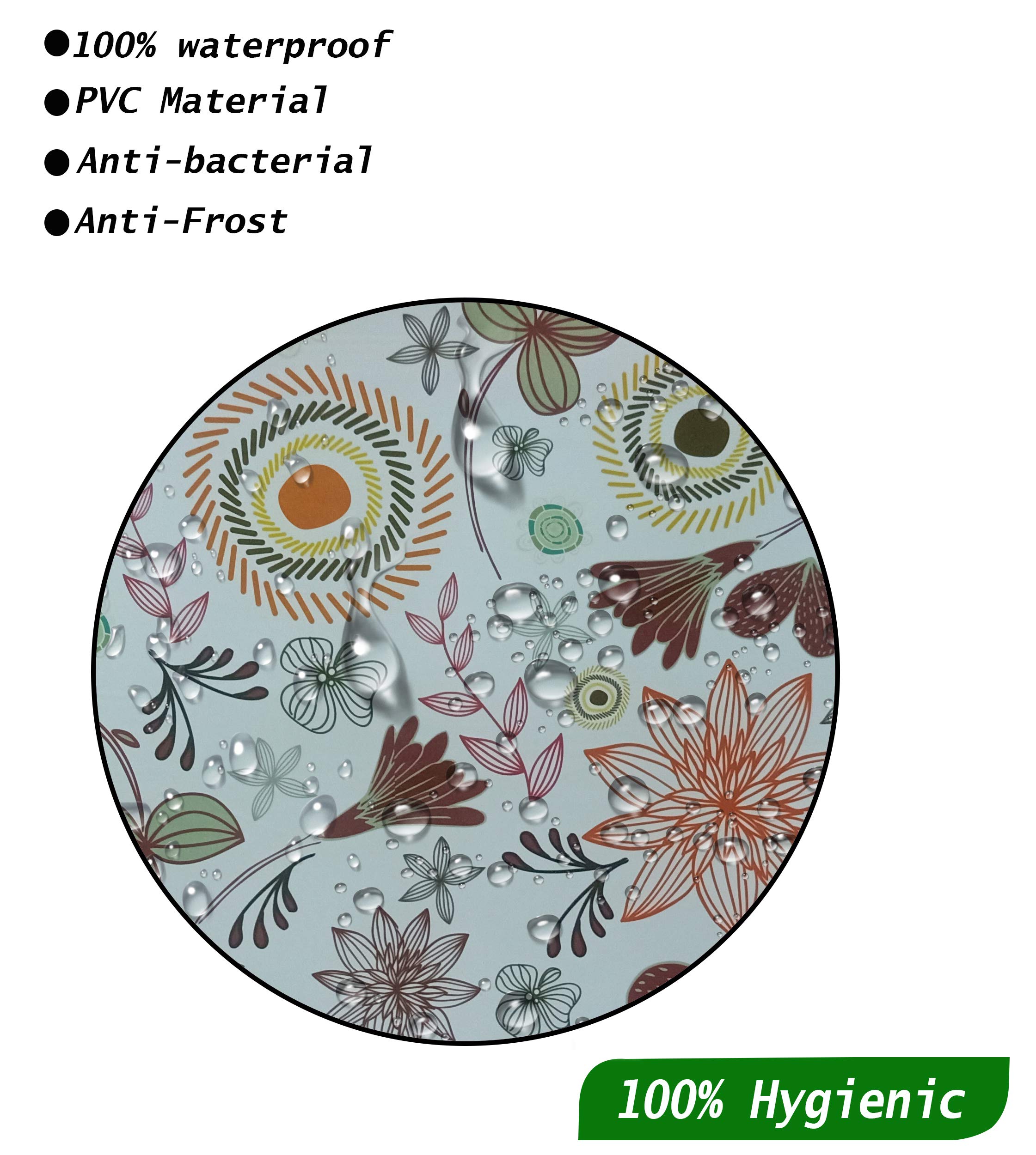 Premium PVC Multicolor Dining Table Mats Set of 8 - Waterproof, Non-Slip, Heat Resistant Placemats for Kitchen, Dining Room, Office & Outdoor Use