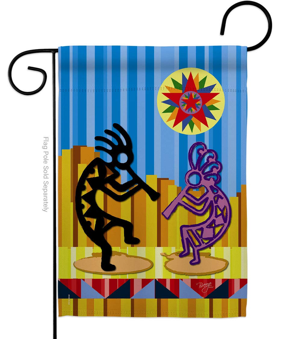 Kokopelli Dream Southwest Garden Flag 13x18.5