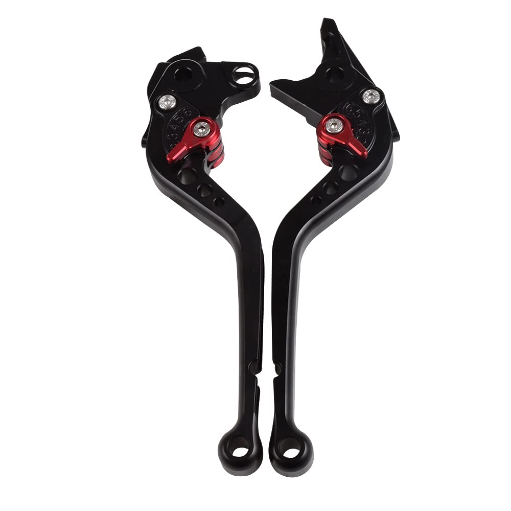 CNC Short & Long Brake Clutch Levers for Honda VFR1200F / VFR1200X (2016-2020) - Durable Motorcycle Handlebar Accessories, 1 Pair (Long Black) - Perfect for Comfortable Riding & Custom Bike Upgrades