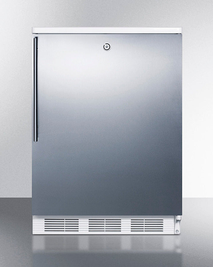 Accucold 24-Inch Wide Built-In Refrigerator Freezer with Stainless Steel Door - CT66LWBISSHV | Perfect for Home Bars, Basements, and Office Spaces