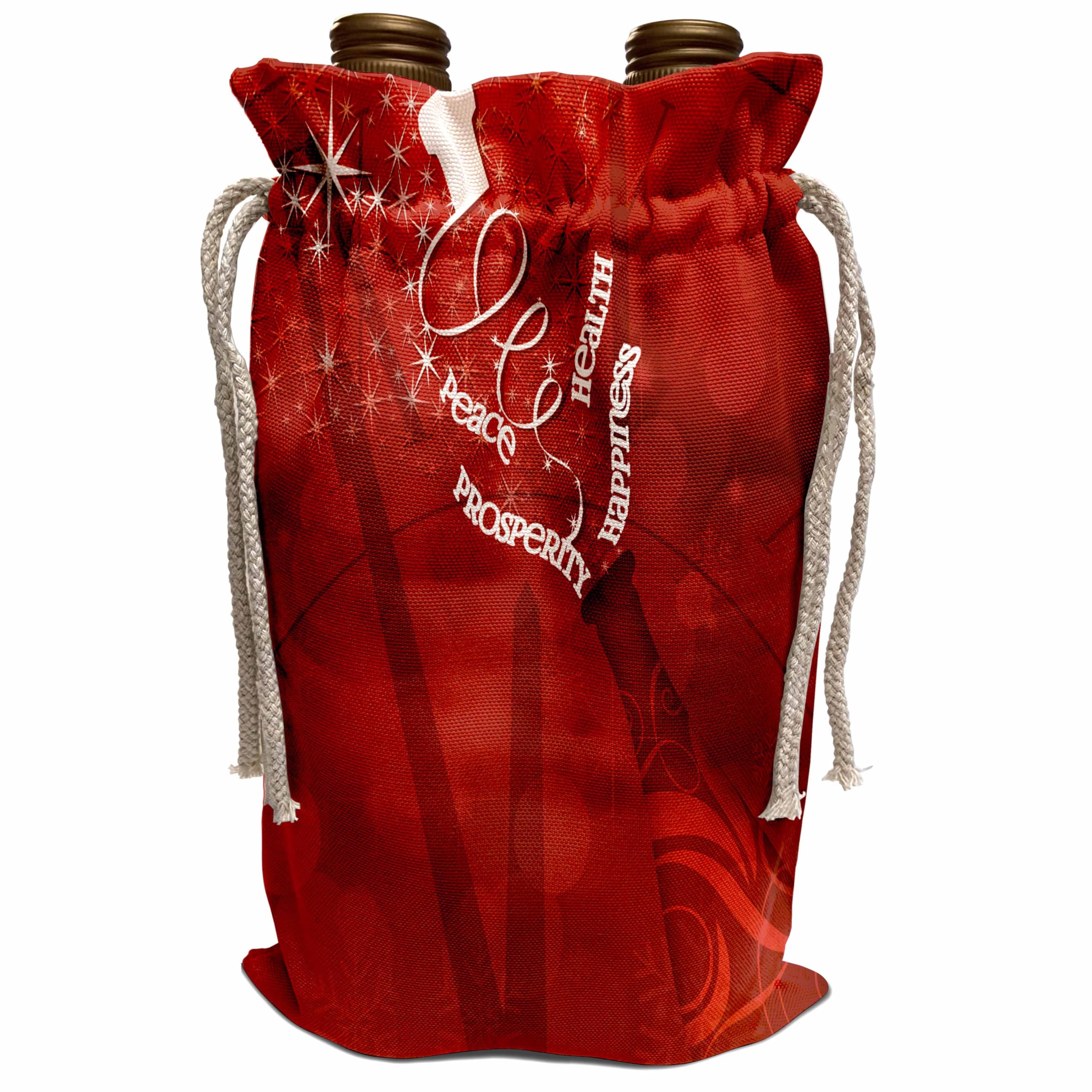 Luxury Wine Gift Bag - Elegant Red & White Champagne Carrier for New Year's Eve & Celebrations | Perfect for Gifting, Parties & Special Occasions