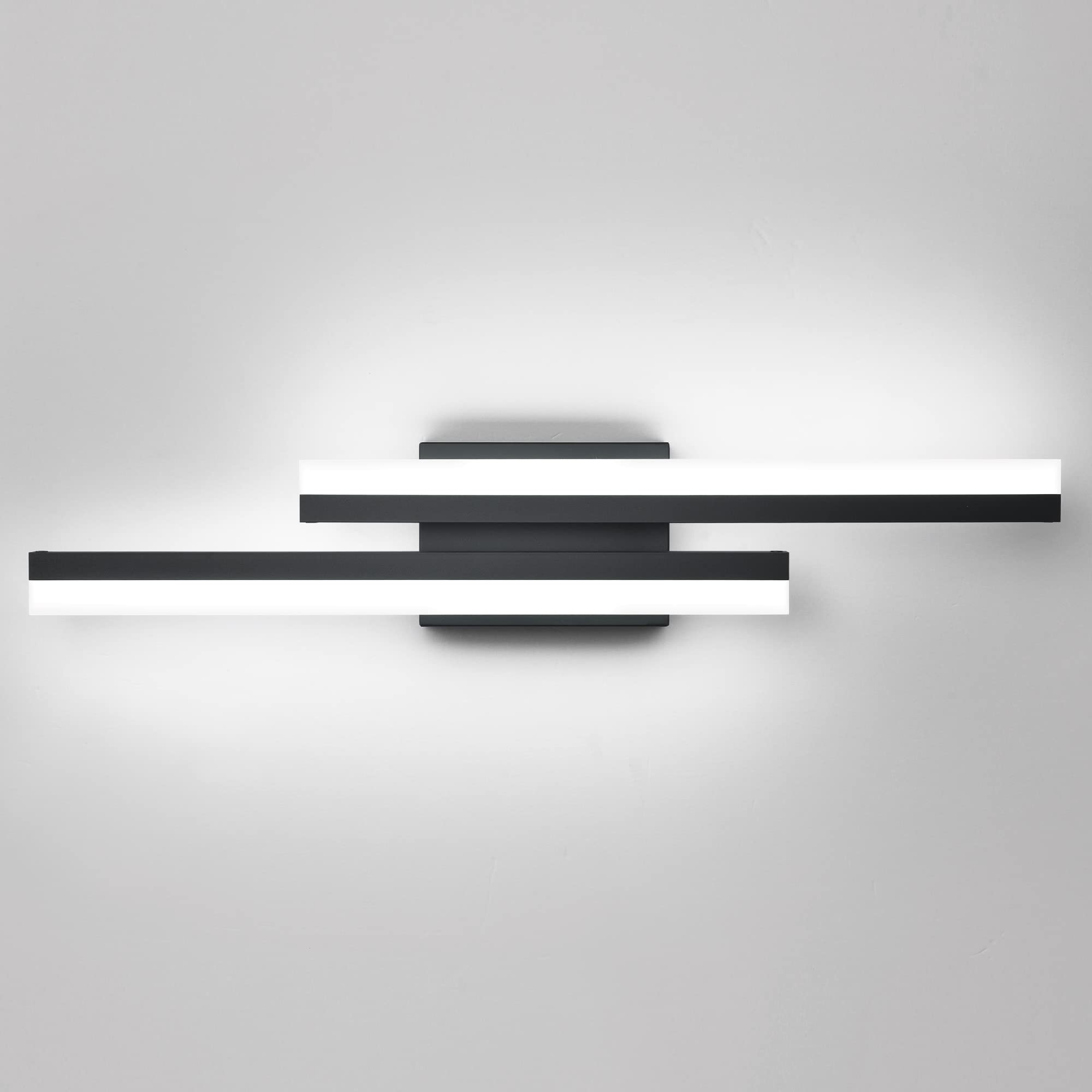 PRESDE 24 Inch Dimmable Modern LED Bathroom Vanity Light Fixture - Black Vanity Light Bar with Adjustable Brightness (6000K Cool White) - Perfect for Bathroom Mirror Lighting, Makeup Vanity, and Modern Home Decor