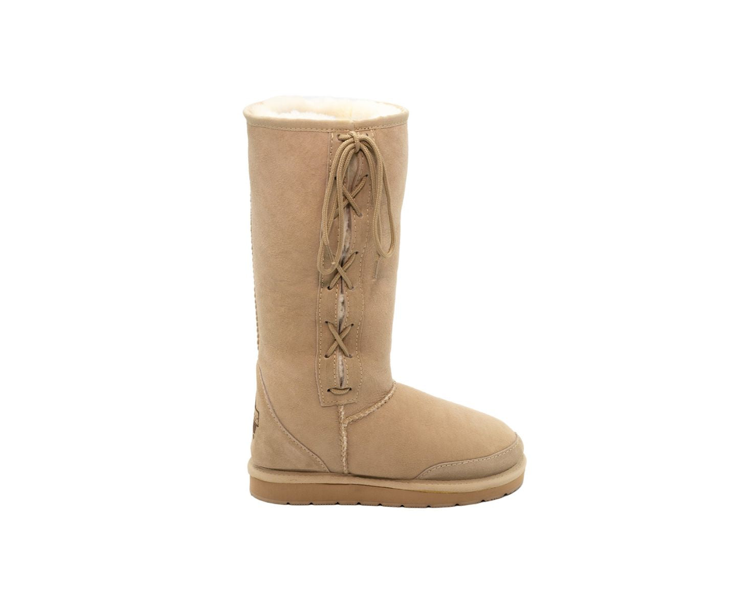 Classic Long Lace-Up UGG Boots for Women - Sizes M15 & M16 - Warm Winter Snow Boots for Outdoor & Indoor Comfort
