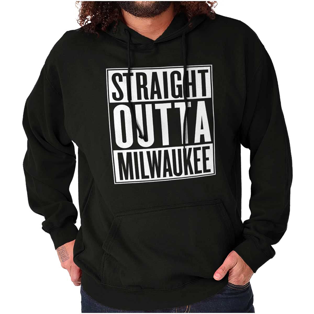 Classic Teaze Straight Outta Milwaukee Wisconsin Hoodie Sweatshirt for Women & Men - Cozy Unisex Pullover for Casual Wear, Street Style & Outdoor Activities