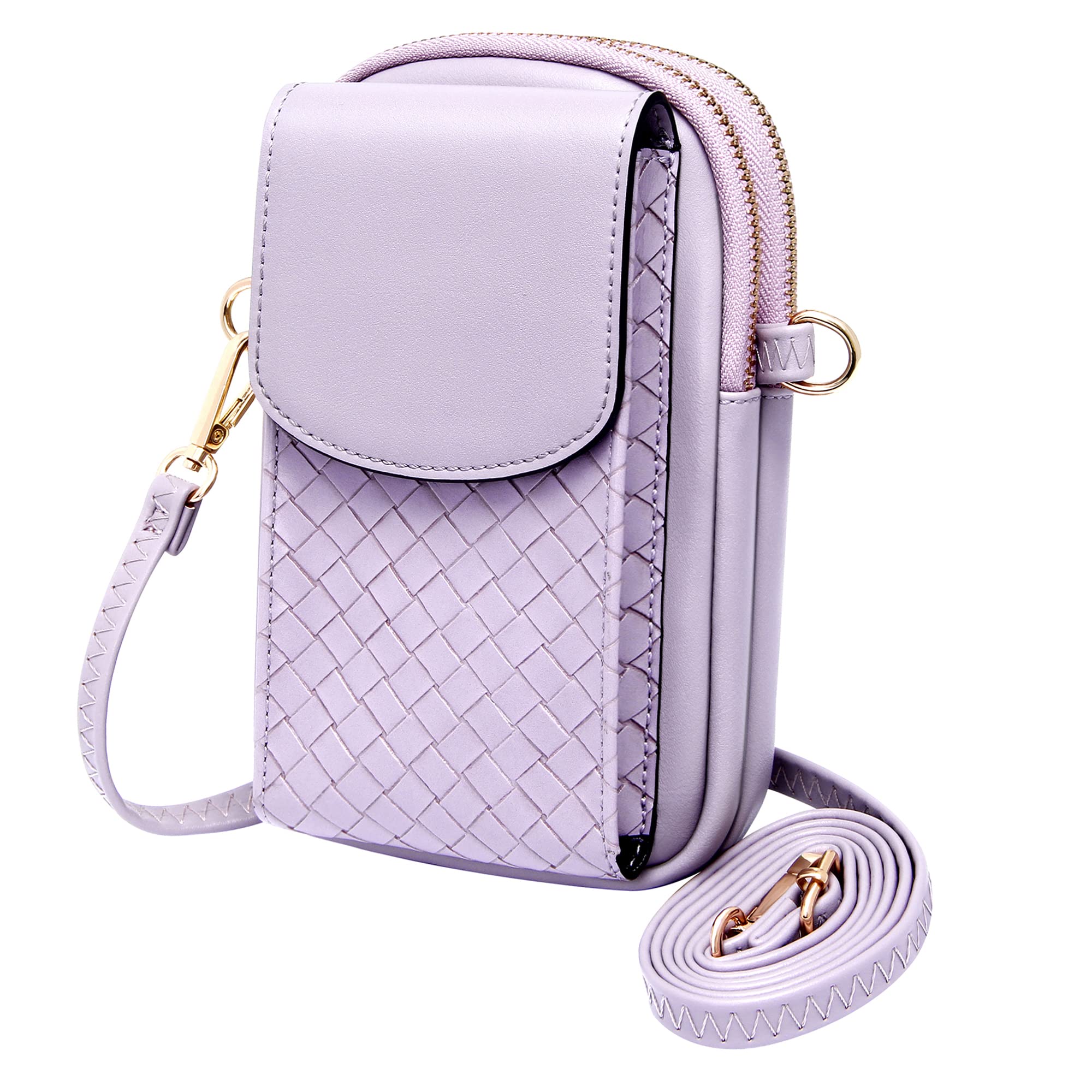 KUKOO Small Crossbody Phone Bag for Women with Card Slots - Stylish Cellphone Purse Wallet for Travel, Shopping & Everyday Use | Perfect for Running Errands, Concerts and Hands-Free Convenience
