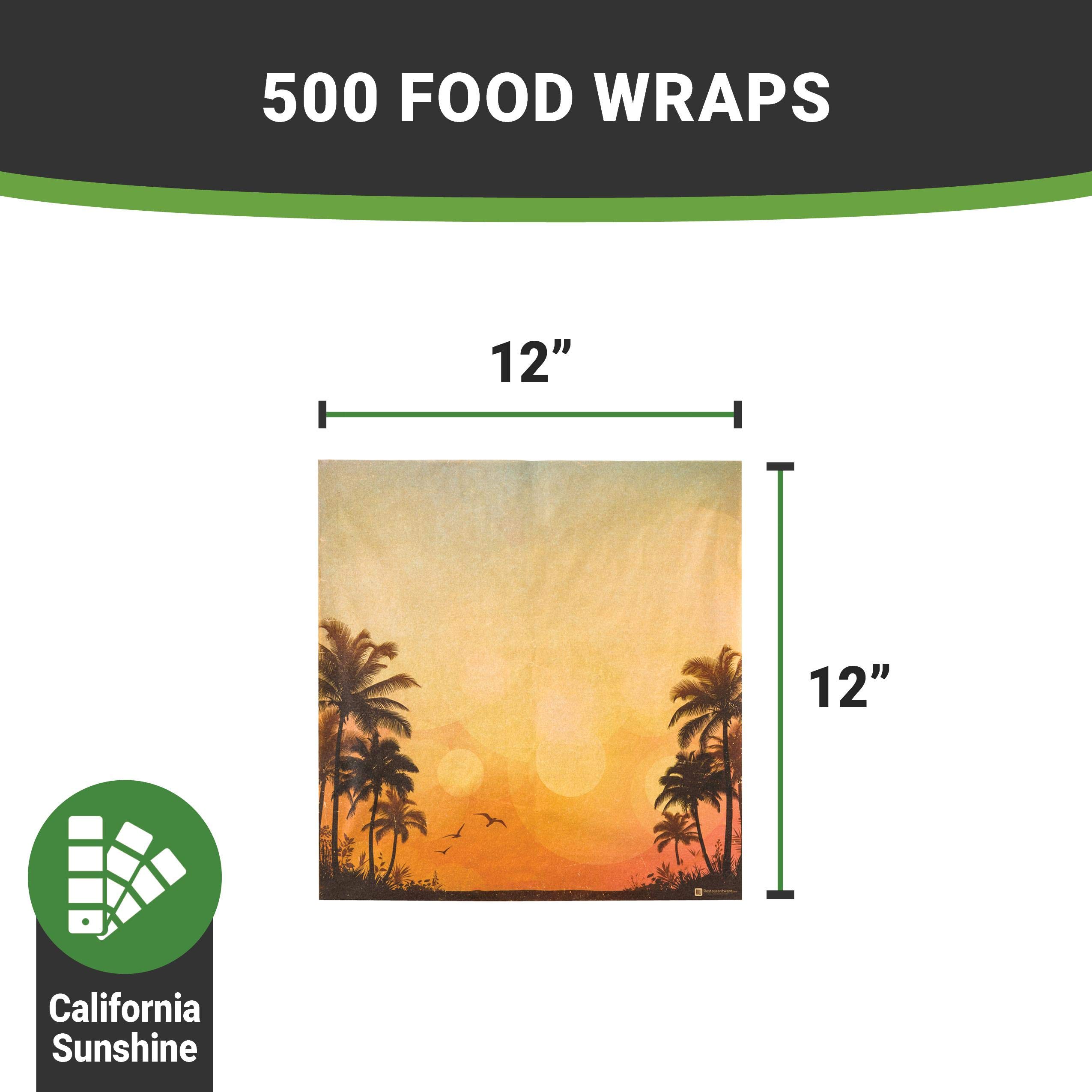 Restaurantware 12 Inch Deli Papers - 200 Pack Greaseproof & Microwave-Safe Kraft Food Wrapping Papers for Sandwiches, Burgers & Takeout | Ideal for Restaurants, Picnics, BBQs & Food Packaging
