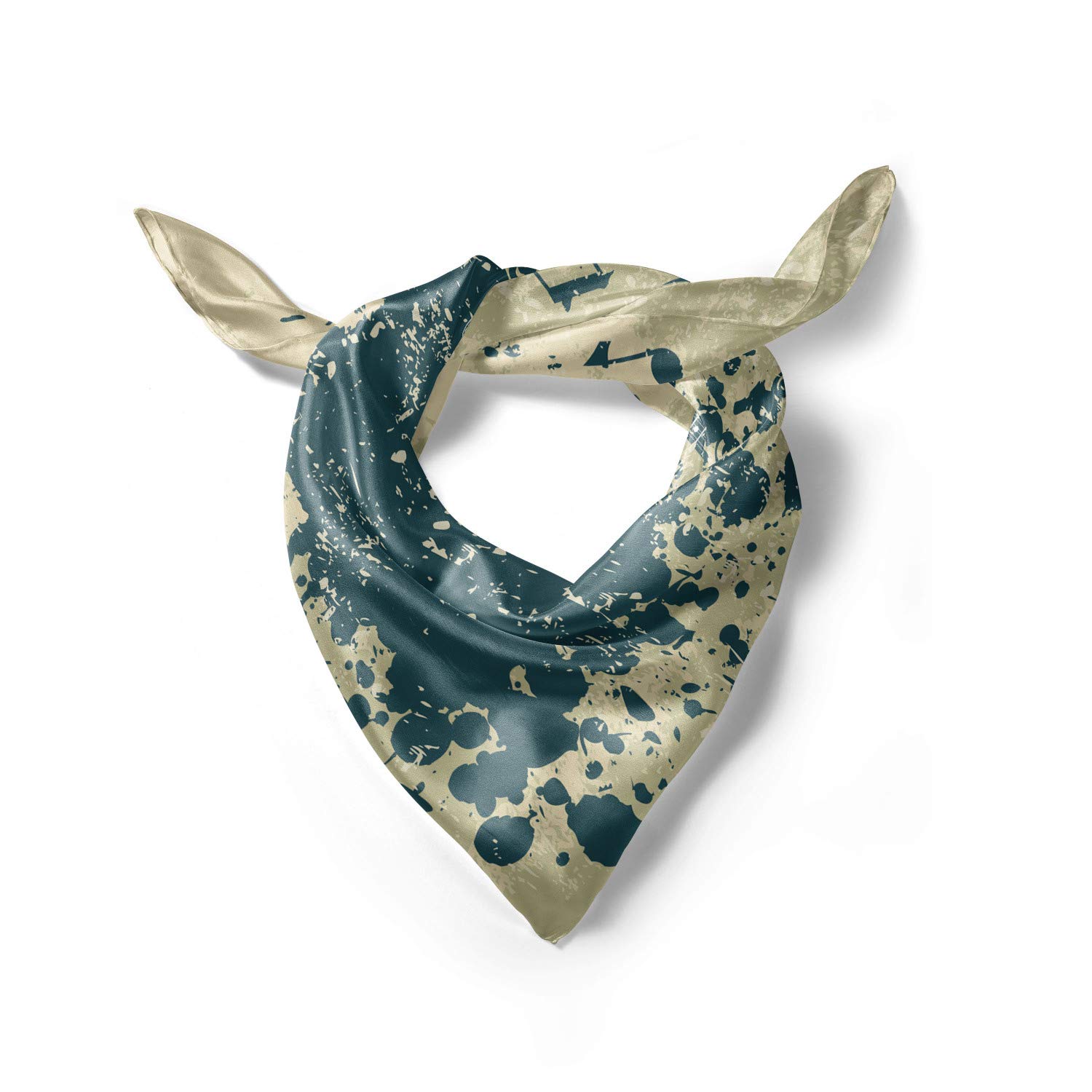 Ambesonne Music Head Scarf with Acoustic Guitar Notes - Stylish Hair Wrap for Women - Perfect for Concerts, Music Festivals & Boho Fashion