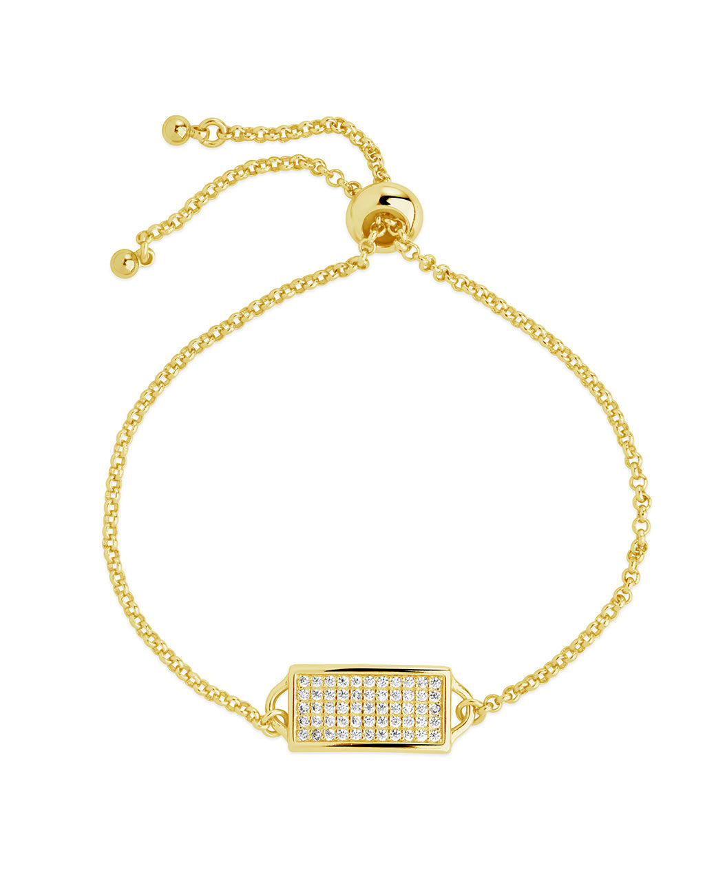 Jayne CZ Bolo Bracelet for Women - Elegant Cubic Zirconia Adjustable Bangle - Perfect for Parties, Weddings & Everyday Wear